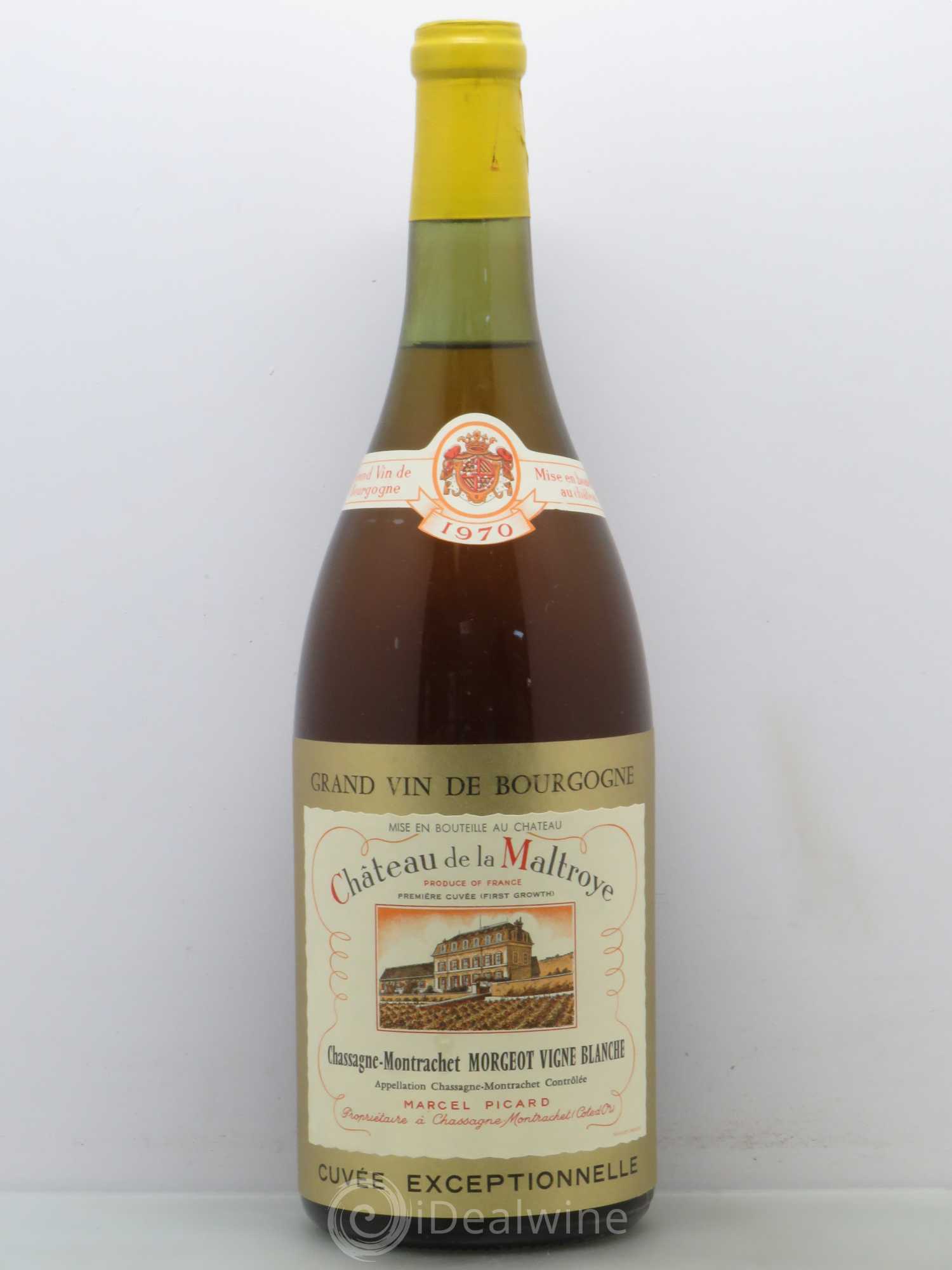 Chassagne-Montrachet 1er Cru Morgeot Vigne Blanche Château de la Maltroye Cuvée exceptionnelle 1970 - Lot de 1 magnum - 0