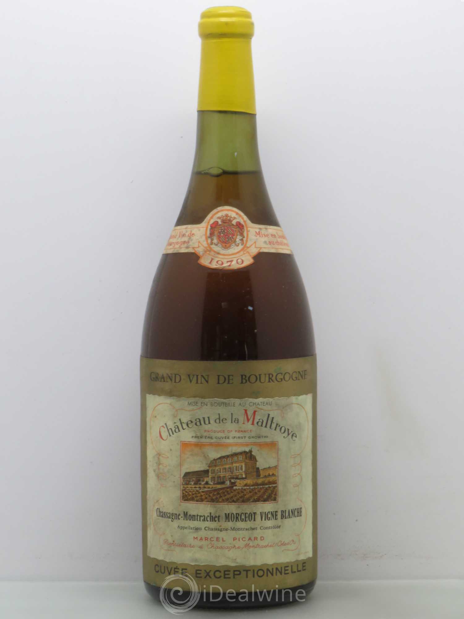 Chassagne-Montrachet 1er Cru Morgeot Vigne Blanche Château de la Maltroye Cuvée exceptionnelle 1970 - Lot de 1 magnum - 0