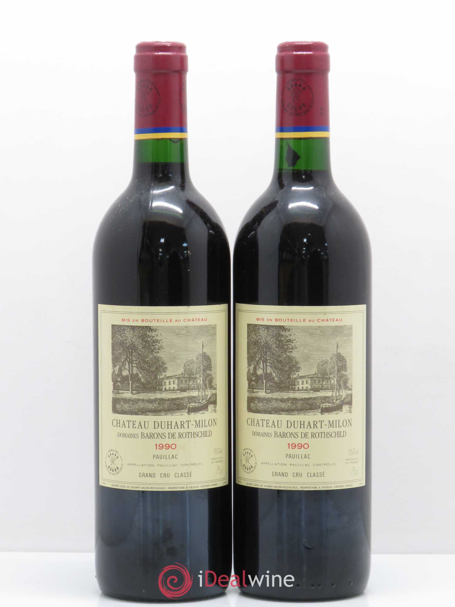 Château Duhart-Milon 4ème Grand Cru Classé 1990 - Lot de 2 bouteilles - 0