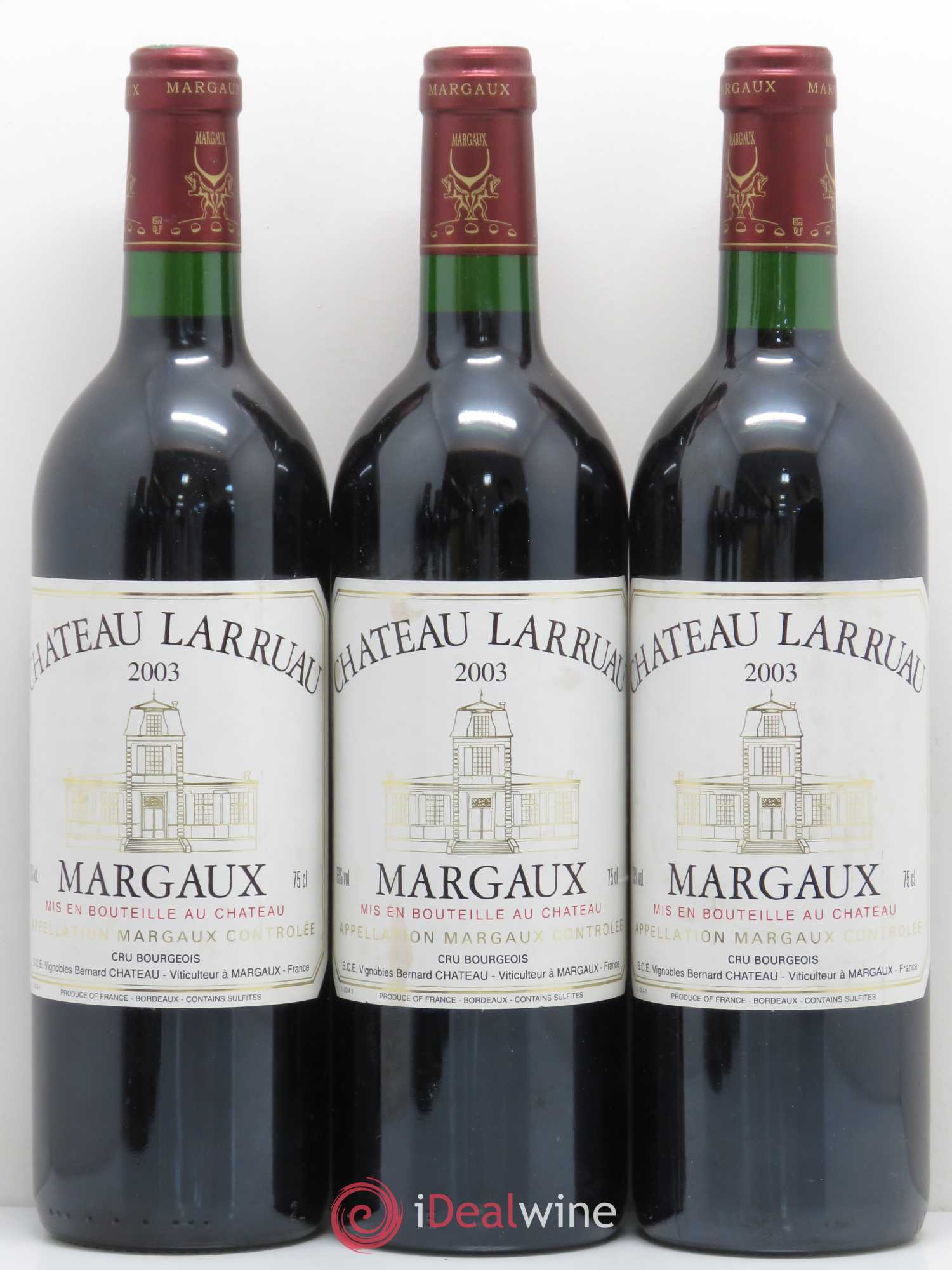 Château Larruau 2003 - Lot de 6 bouteilles - 1