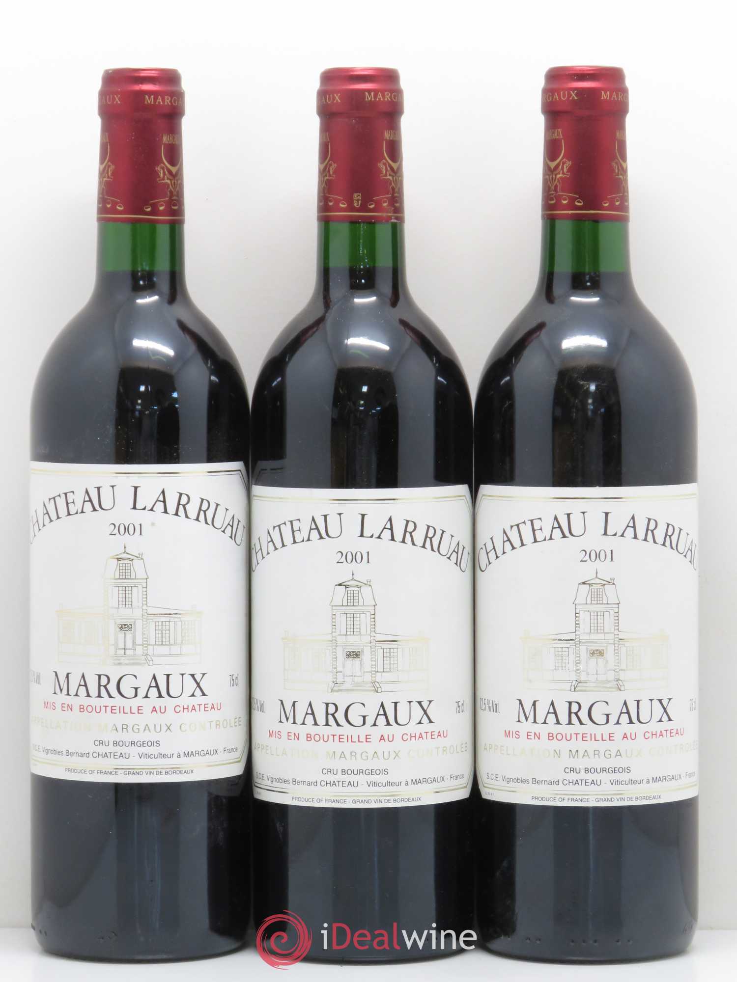 Château Larruau (sans prix de réserve) 2001 - Lot de 5 bouteilles - 1