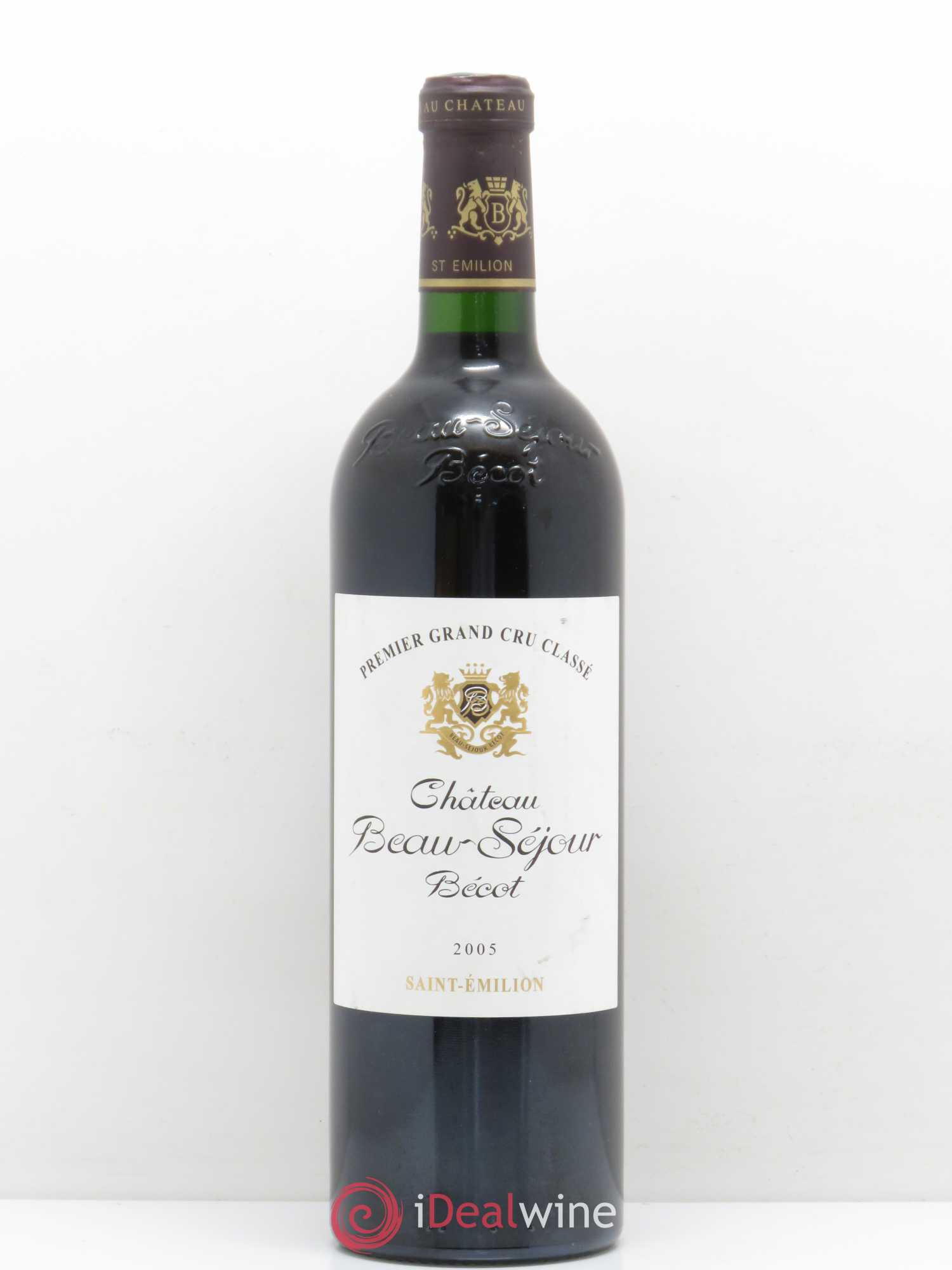 Château Beau-Séjour Bécot 1er Grand Cru Classé B 2005 - Lot de 1 bouteille - 0