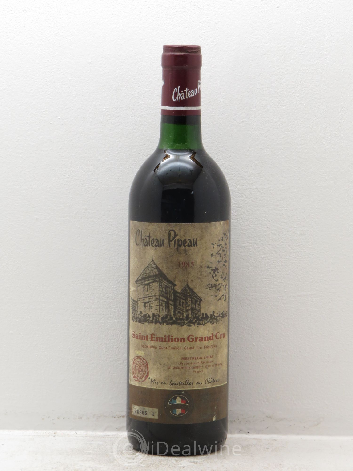 Château Pipeau 1985 - Lot de 1 bouteille - 0