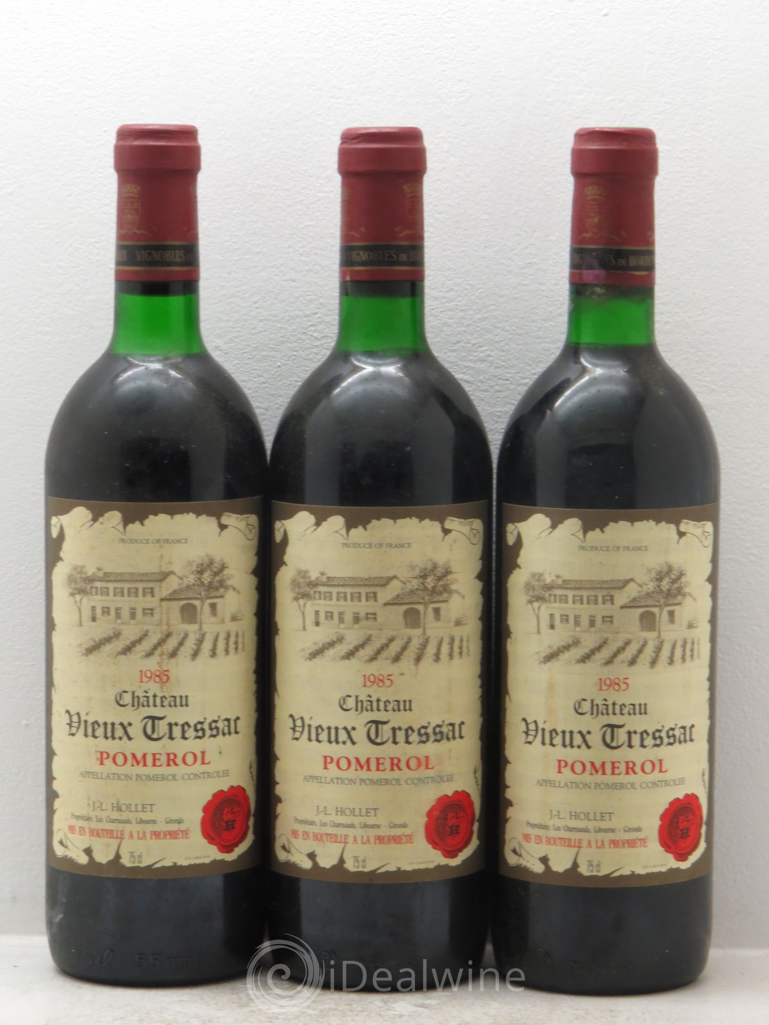 Pomerol Château Vieux Tressac 1985 - Posten von 3 Flaschen - 0