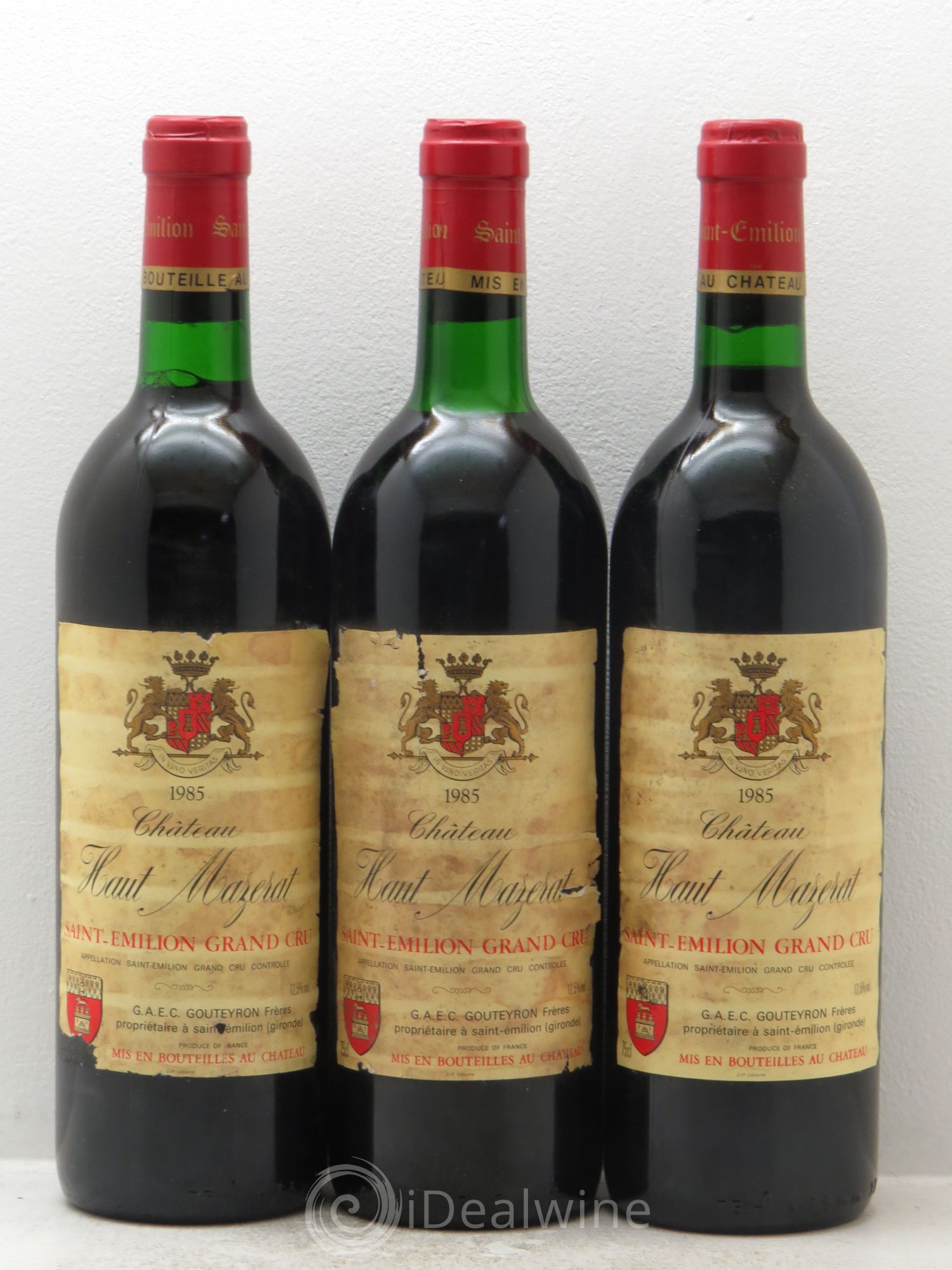 Château Haut Mazerat (sans prix de réserve) 1985 - Lot de 3 bouteilles - 0