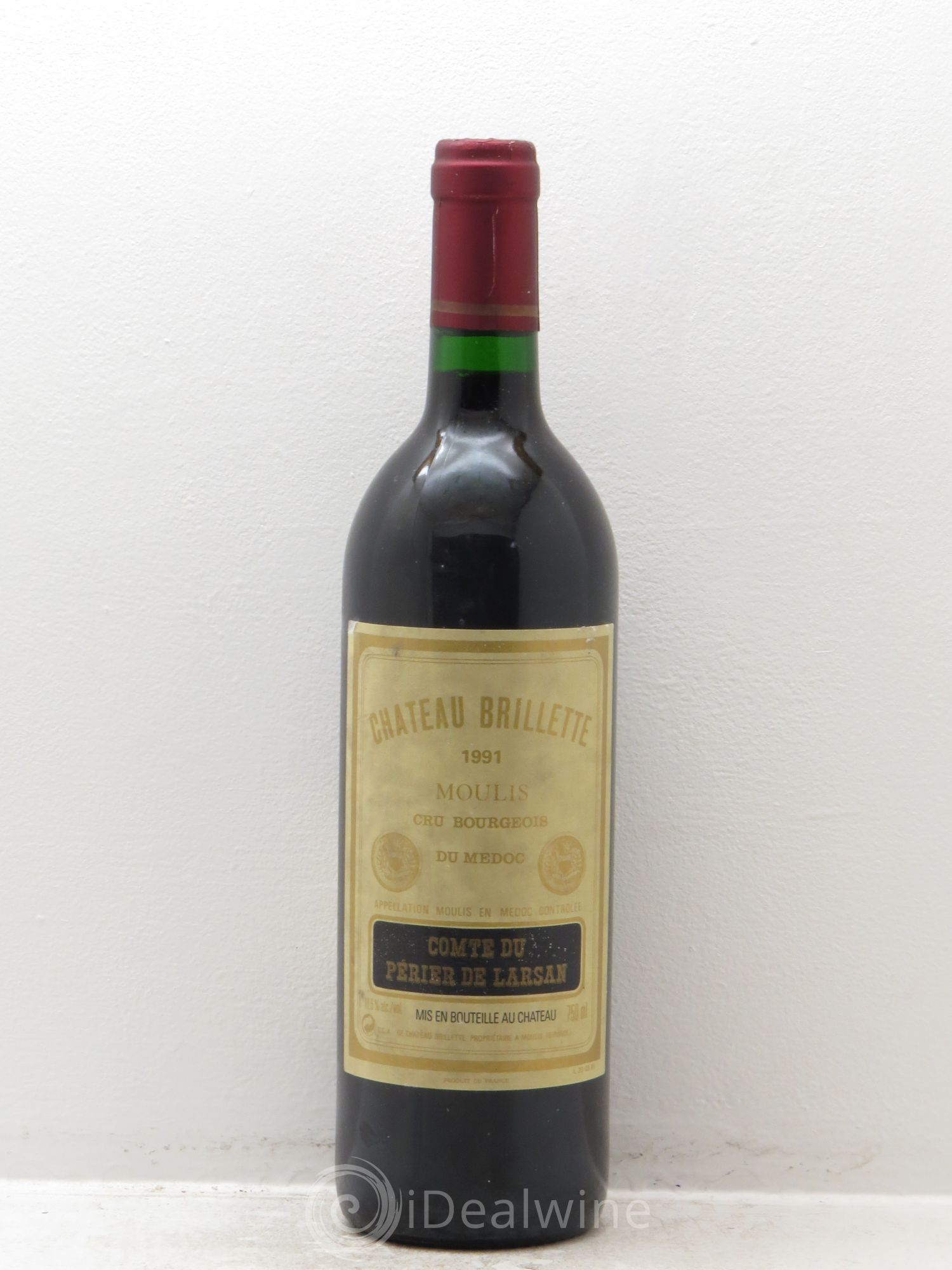 Château Brillette Cru Bourgeois 1991 - Lot de 1 bouteille - 0