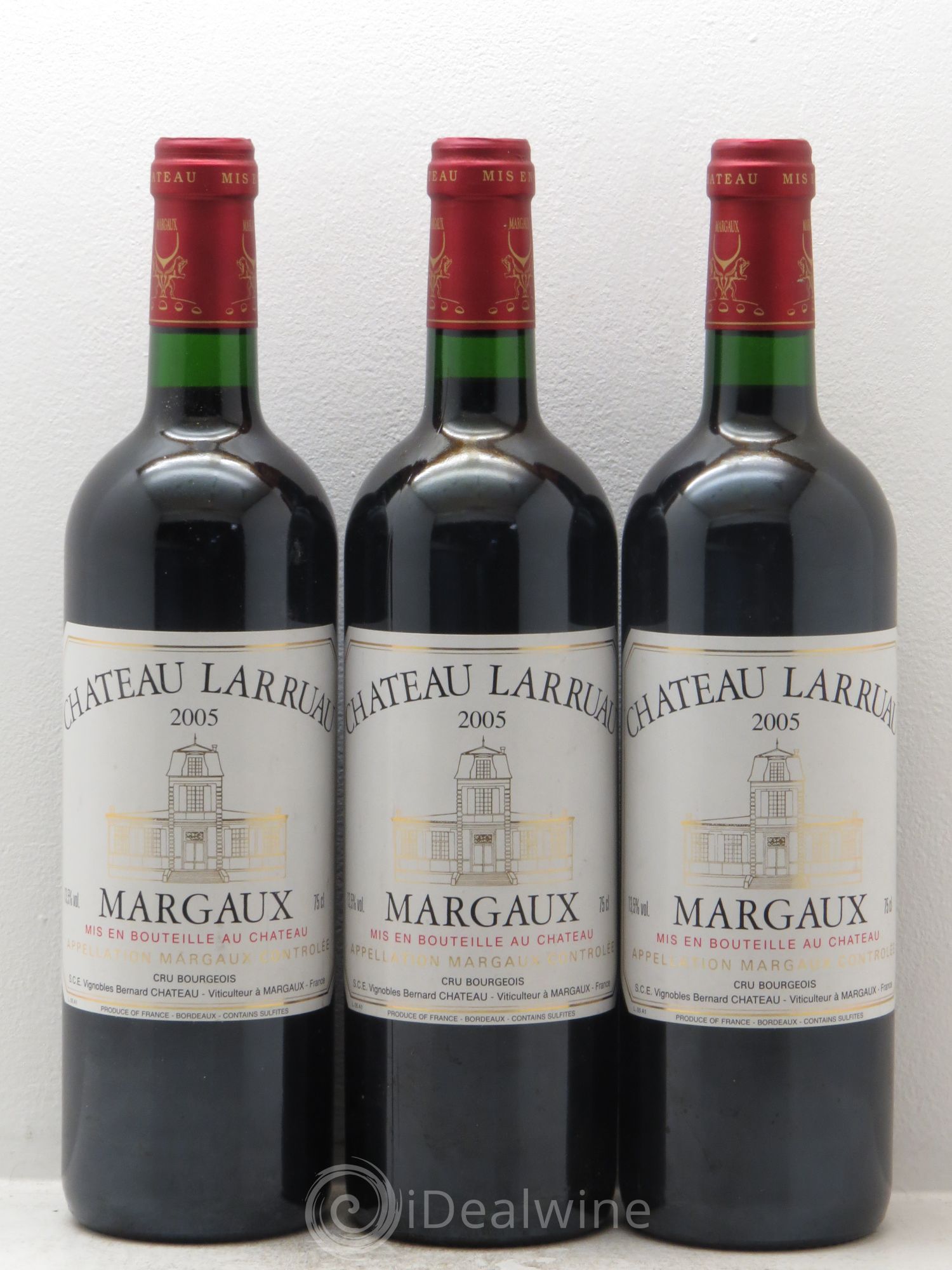 Château Larruau 2005 - Lot de 3 bouteilles - 0