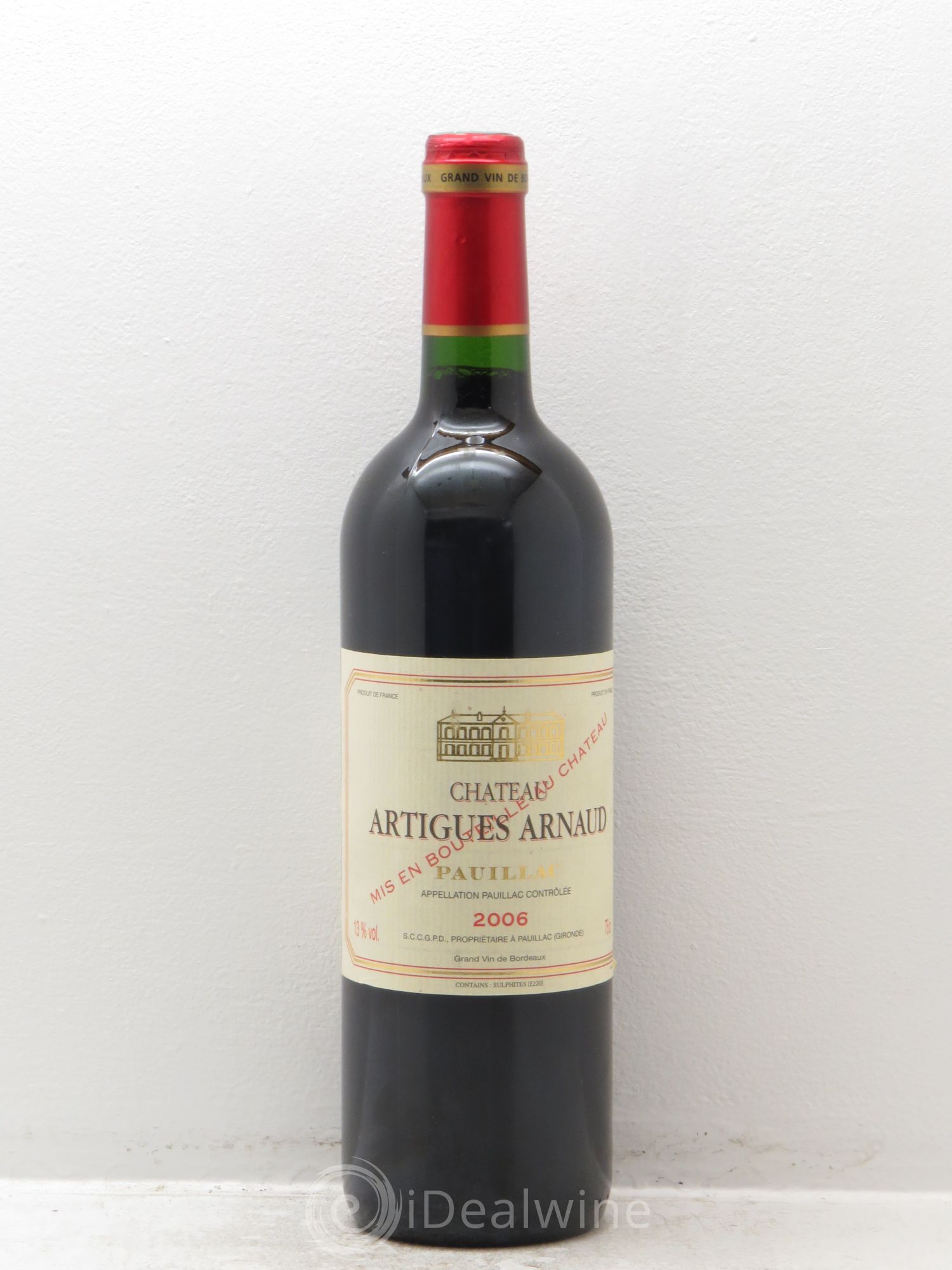Pauillac Château Artigues Arnaud 2006 - Lot de 1 bouteille - 0