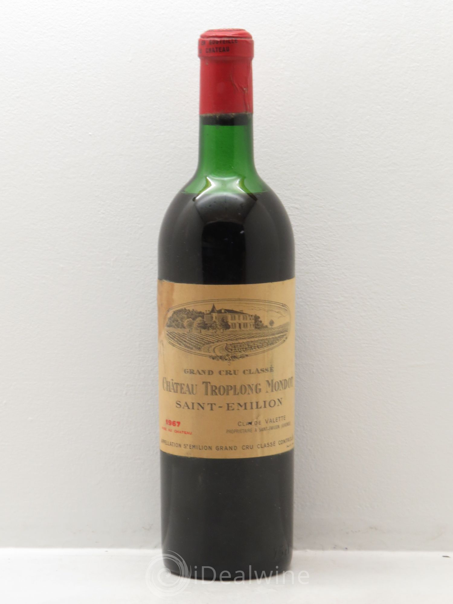 Château Troplong Mondot 1er Grand Cru Classé B 1967 - Lot de 1 bouteille - 0