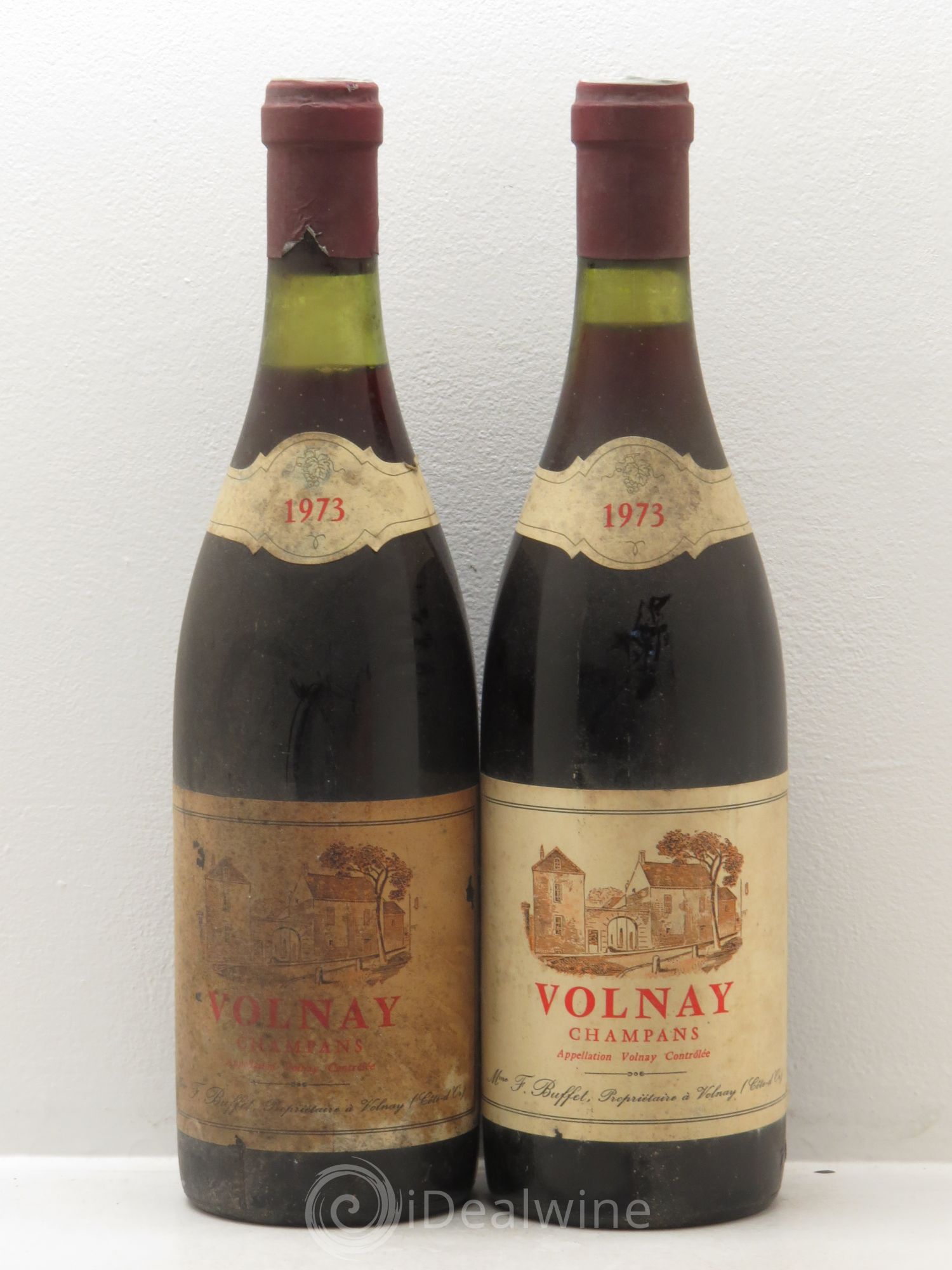 Volnay Champans Buffet 1973 - Lot de 2 bouteilles - 0