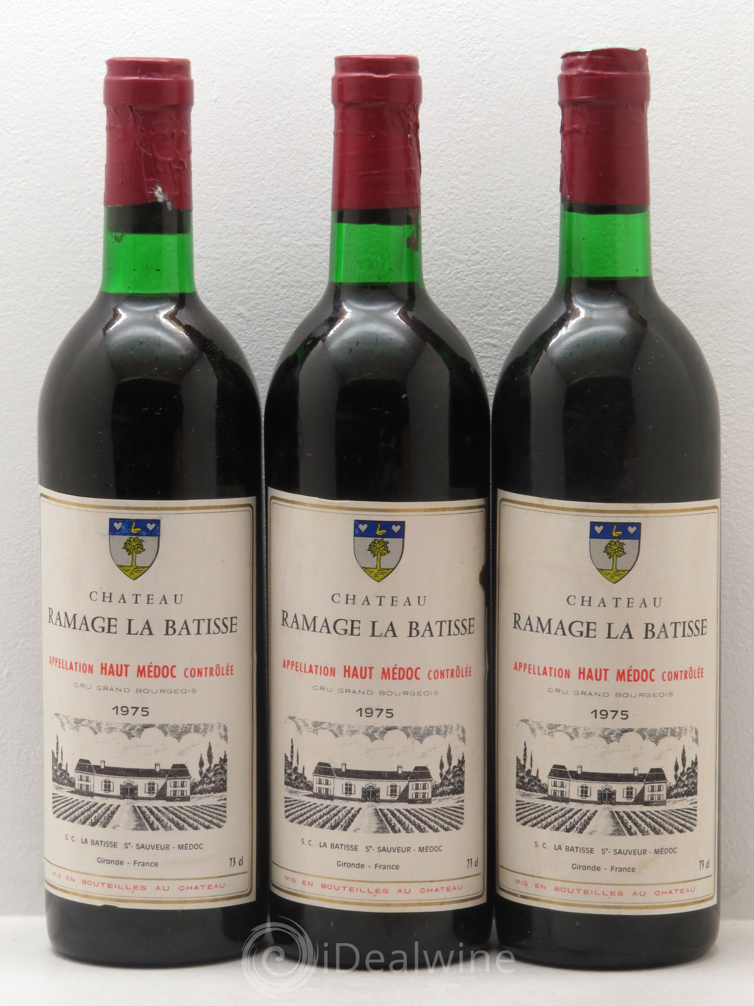 Haut Médoc Ramage la Batisse (sans prix de réserve) 1975 - Posten von 3 Flaschen - 0