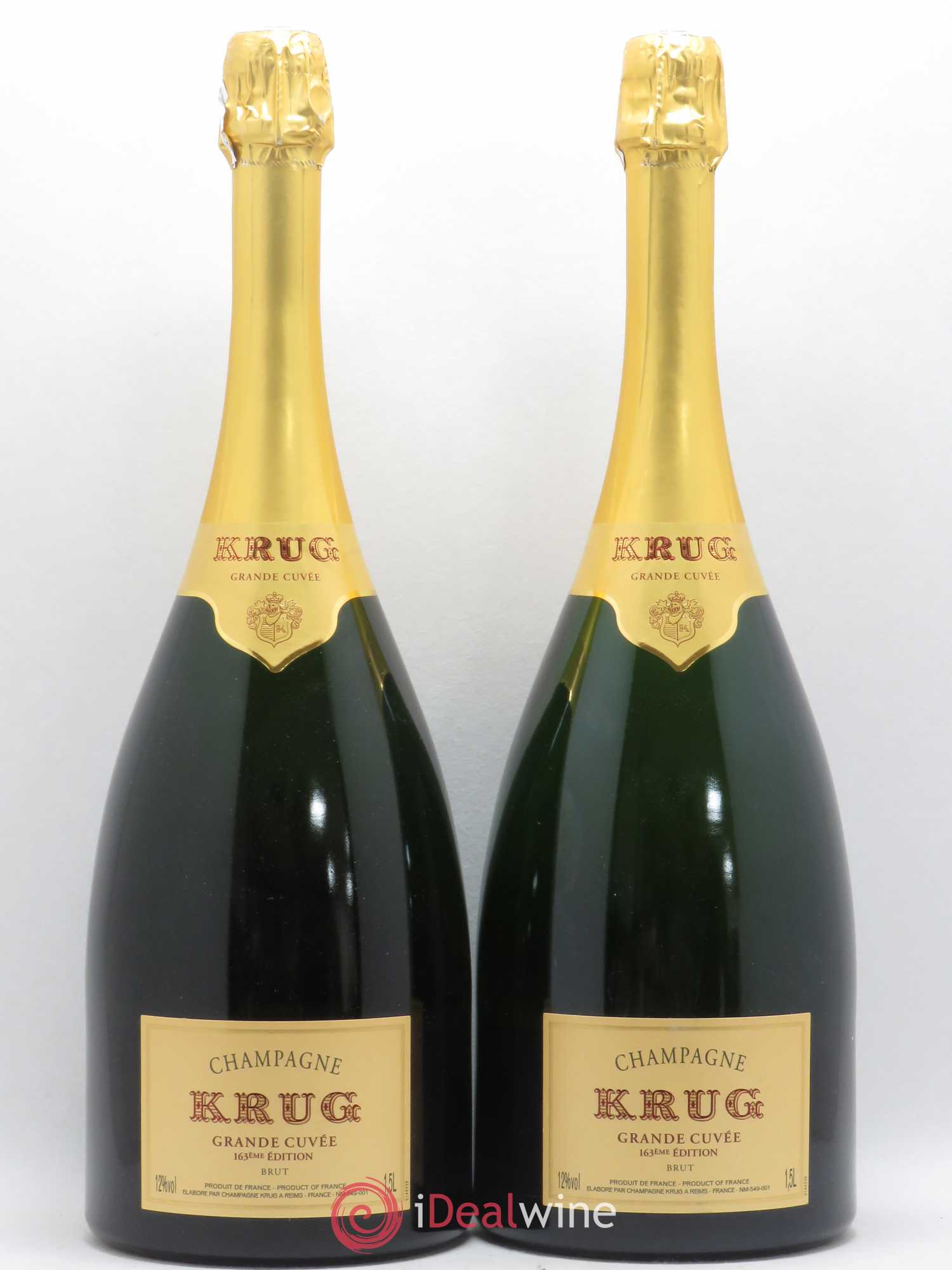Grande Cuvée - 163ème édition Krug - Lot de 2 magnums - 0