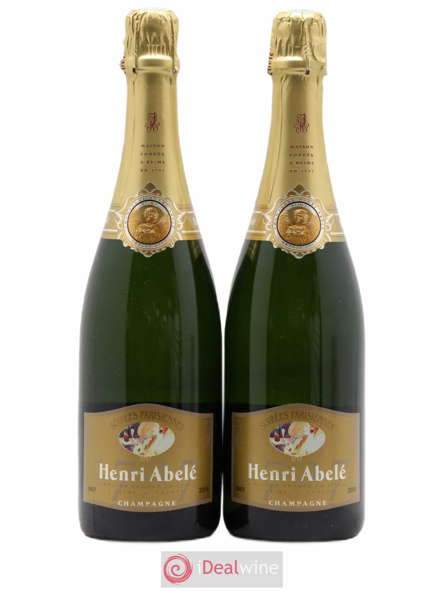 Champagne Soirées parisiennes Henri Abelé 2004 - Posten von 2 Flaschen - 0
