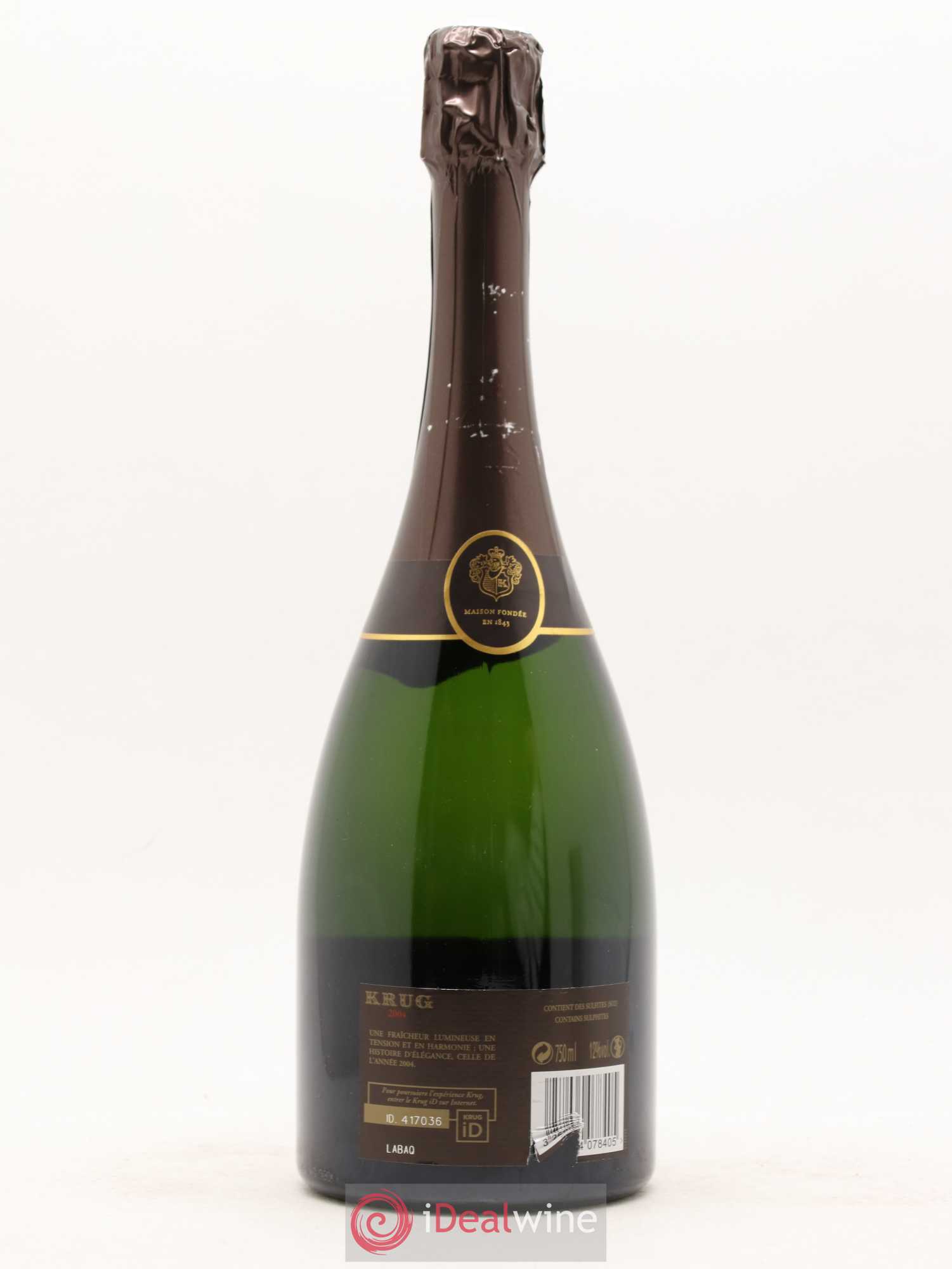 Vintage Krug 2004 - Lot de 1 bouteille - 1