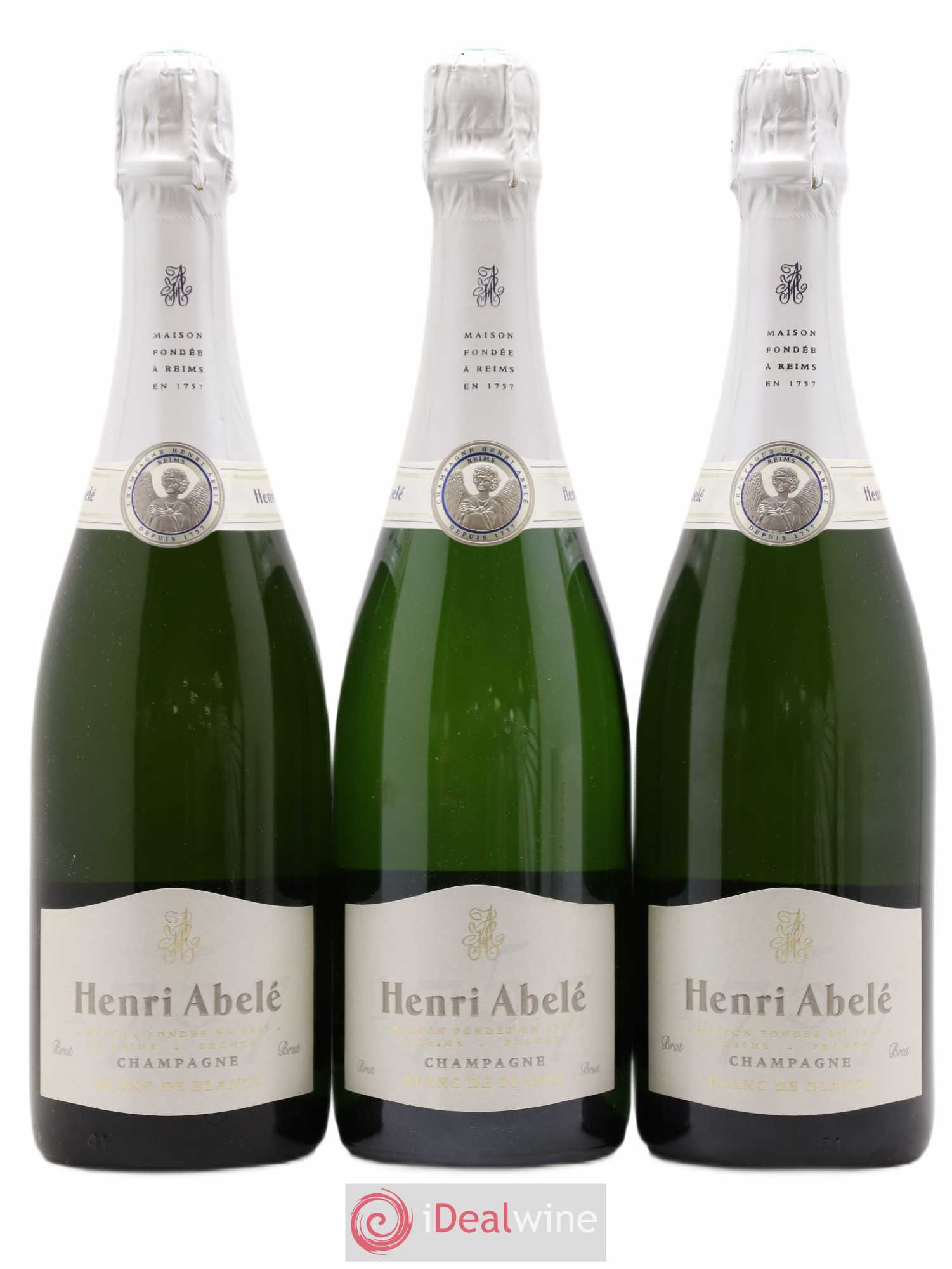 Champagne Blanc de blancs Henri Abelé - Posten von 3 Flaschen - 0