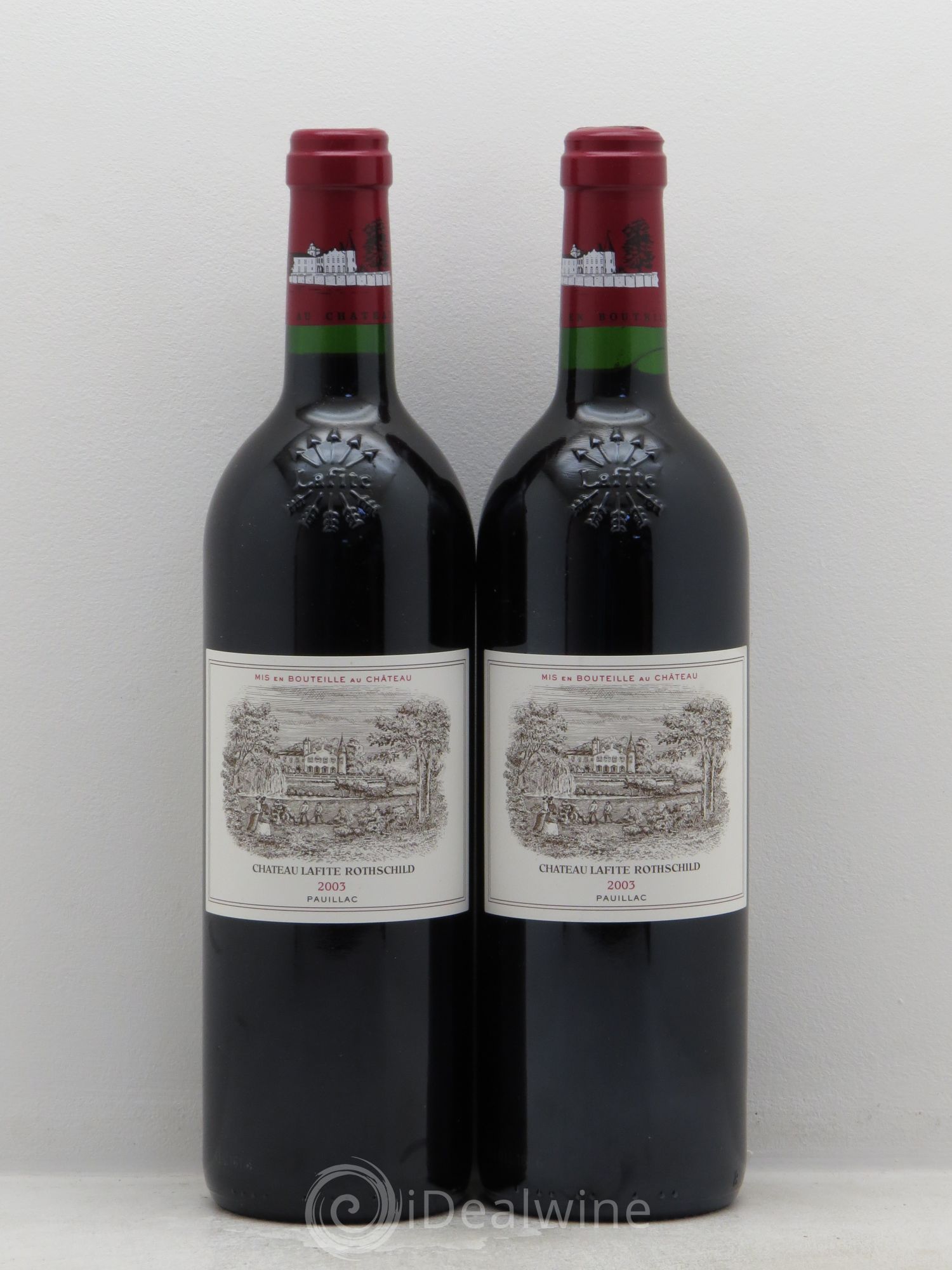 Château Lafite Rothschild 1er Grand Cru Classé 2003 - Lot de 2 bouteilles - 0
