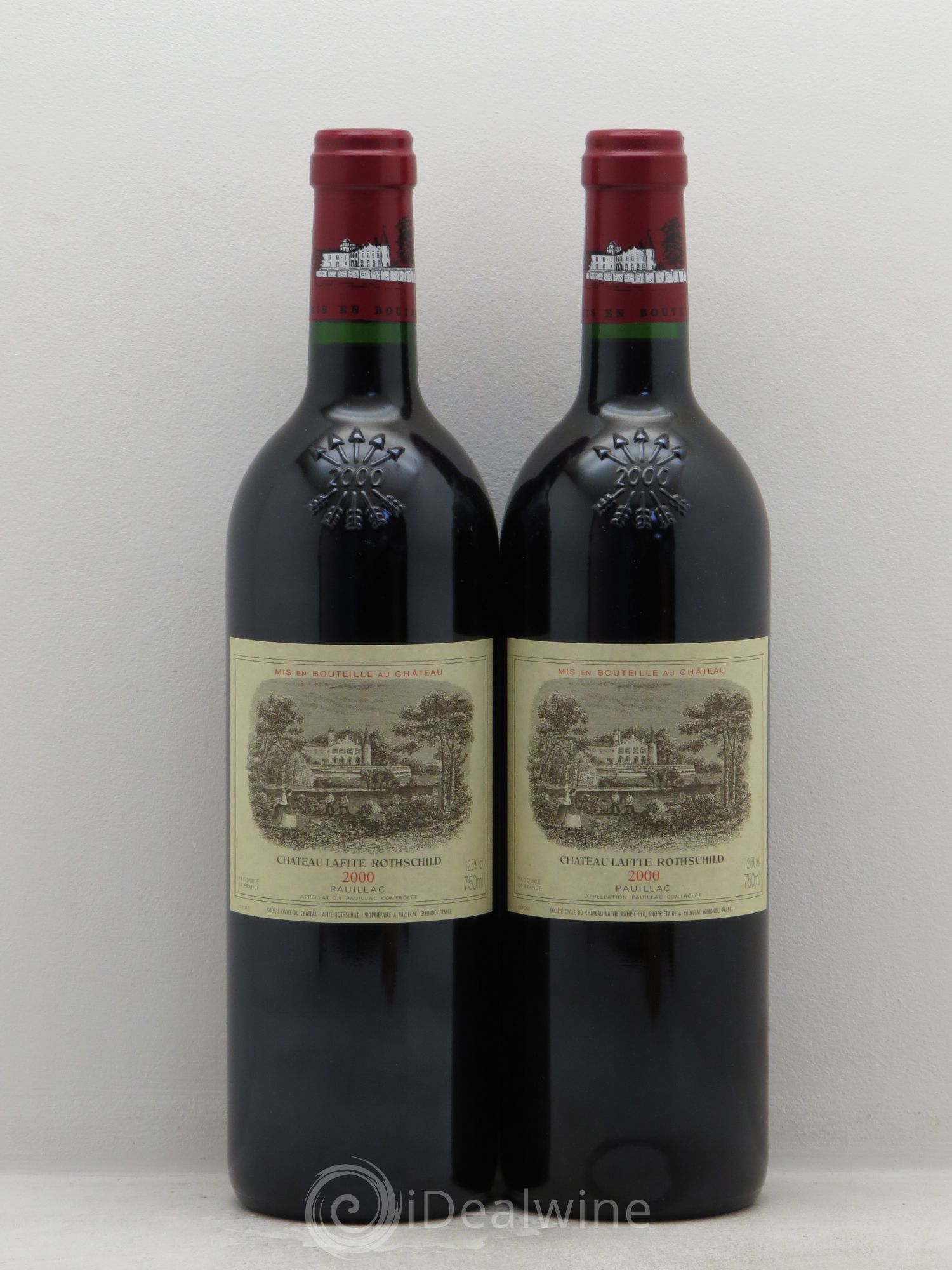 Château Lafite Rothschild 1er Grand Cru Classé 2000 - Lot de 2 bouteilles - 0
