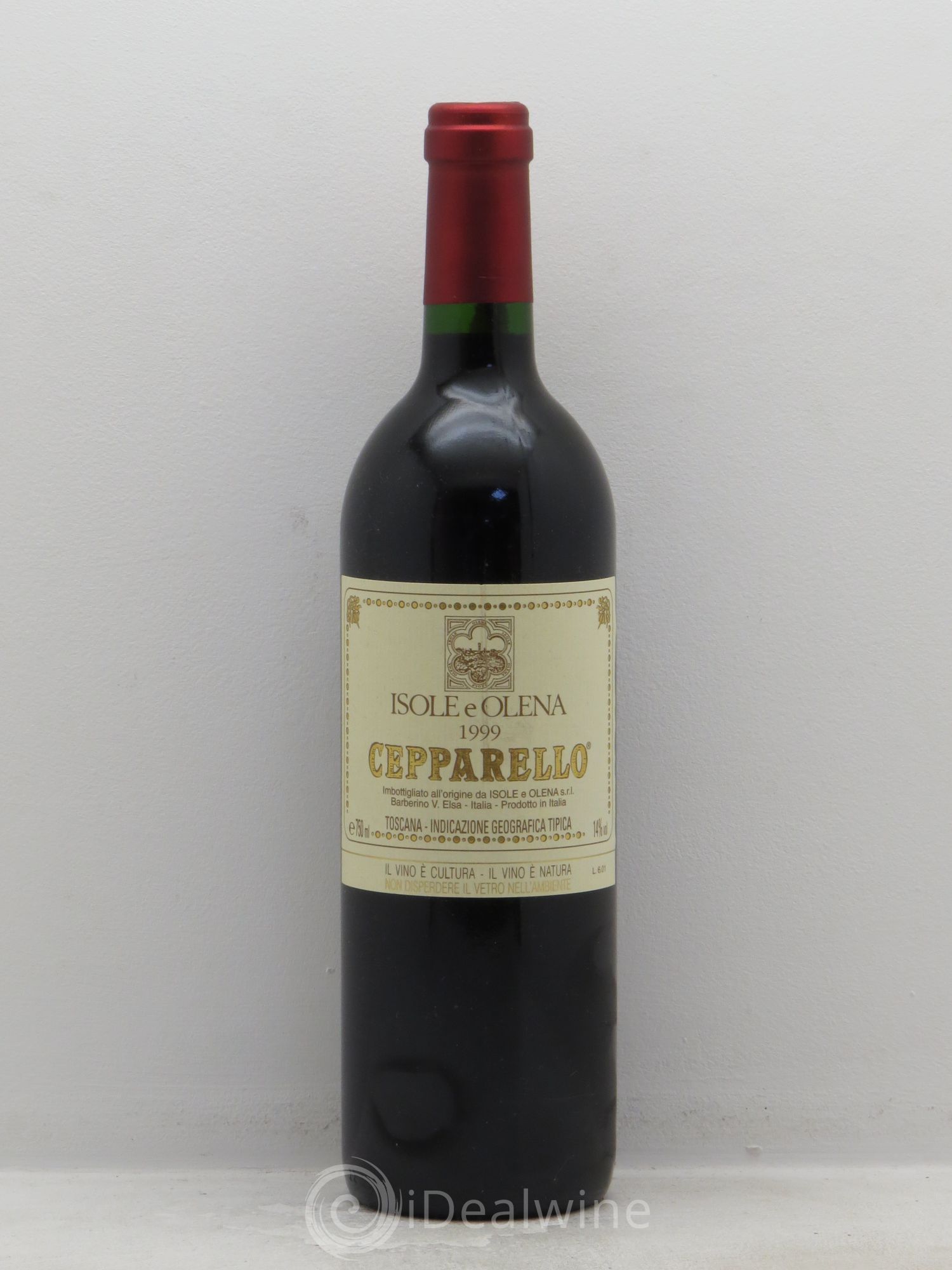 Toscana IGT Isole e Olena Cepparello 1999 - Lot de 1 bouteille - 0