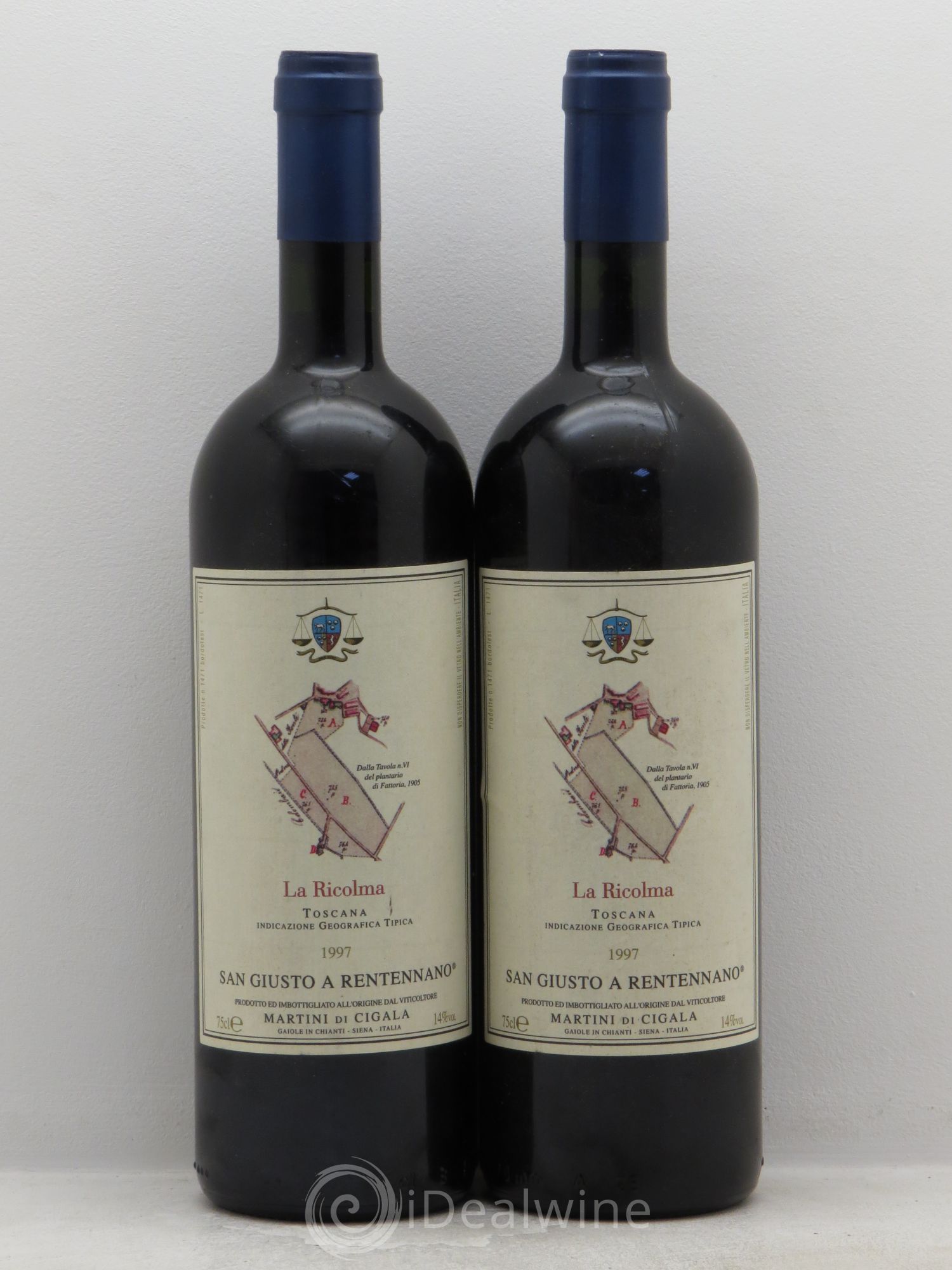 Toscana IGT La Ricolma San Giusto a Rentennano 1997 - Lot de 2 bouteilles - 0