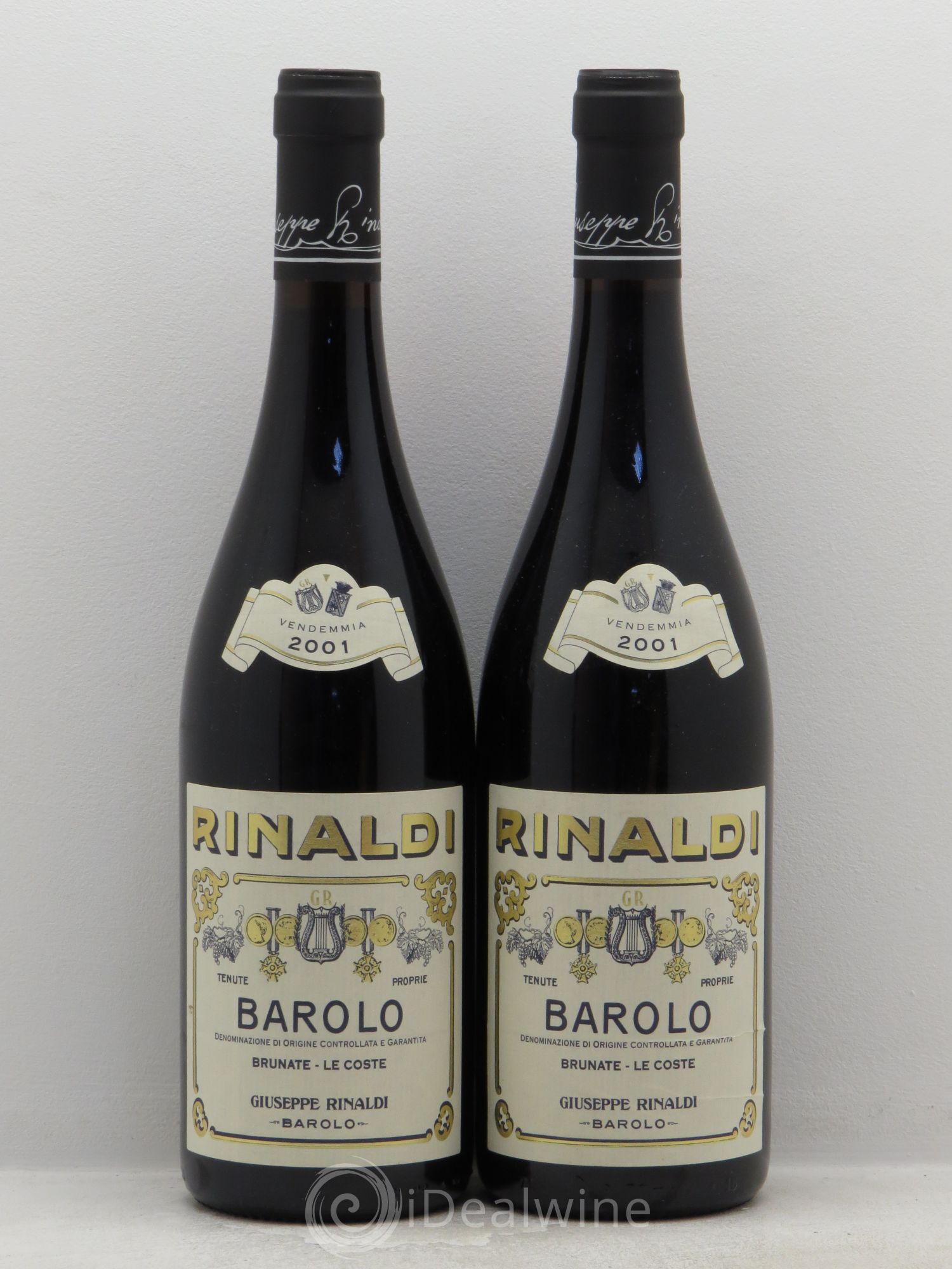 Barolo Brunate Le Coste Giuseppe Rinaldi 2001 - Lot de 2 bouteilles - 0