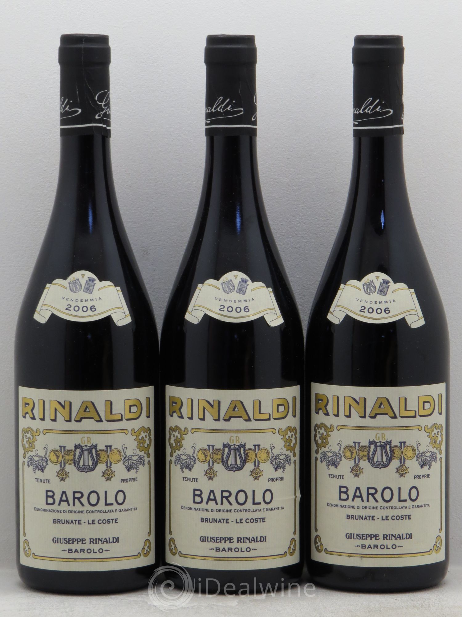 Barolo Brunate Le Coste Giuseppe Rinaldi 2006 - Lot de 3 bouteilles - 0