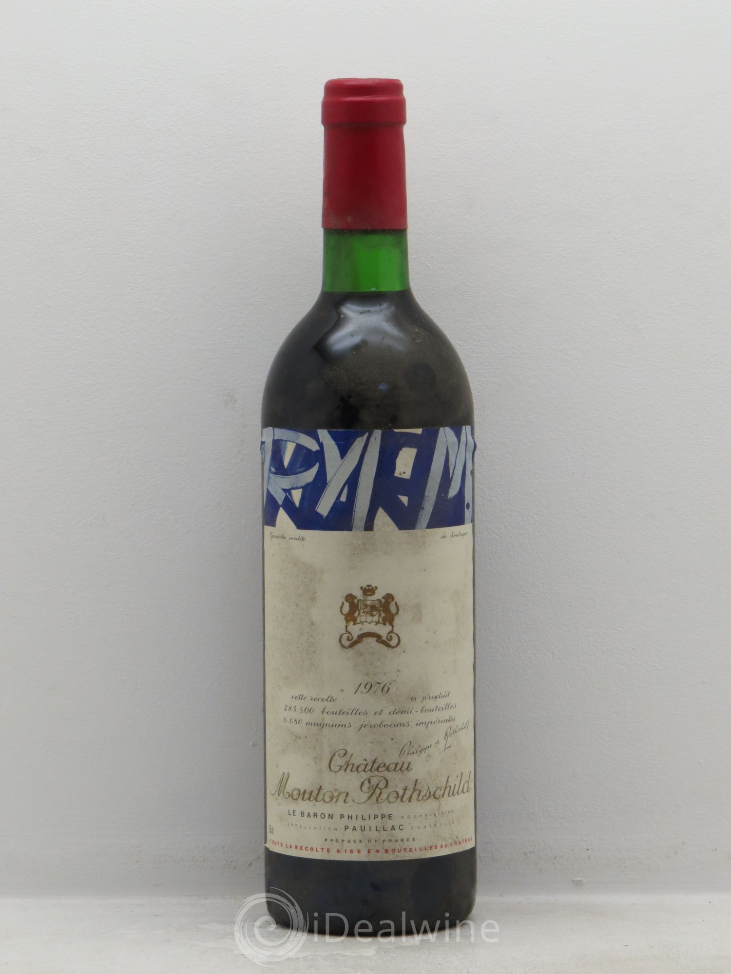 Château Mouton Rothschild 1er Grand Cru Classé 1976 - Lot de 1 bouteille - 0