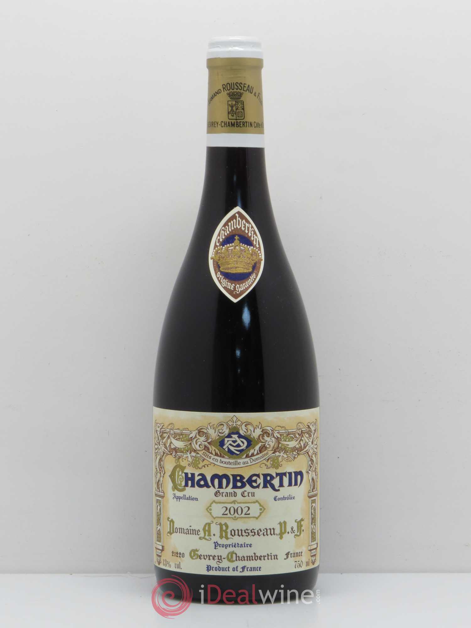 Chambertin Grand Cru Armand Rousseau (Domaine) 2002 - Lot de 1 bouteille - 0
