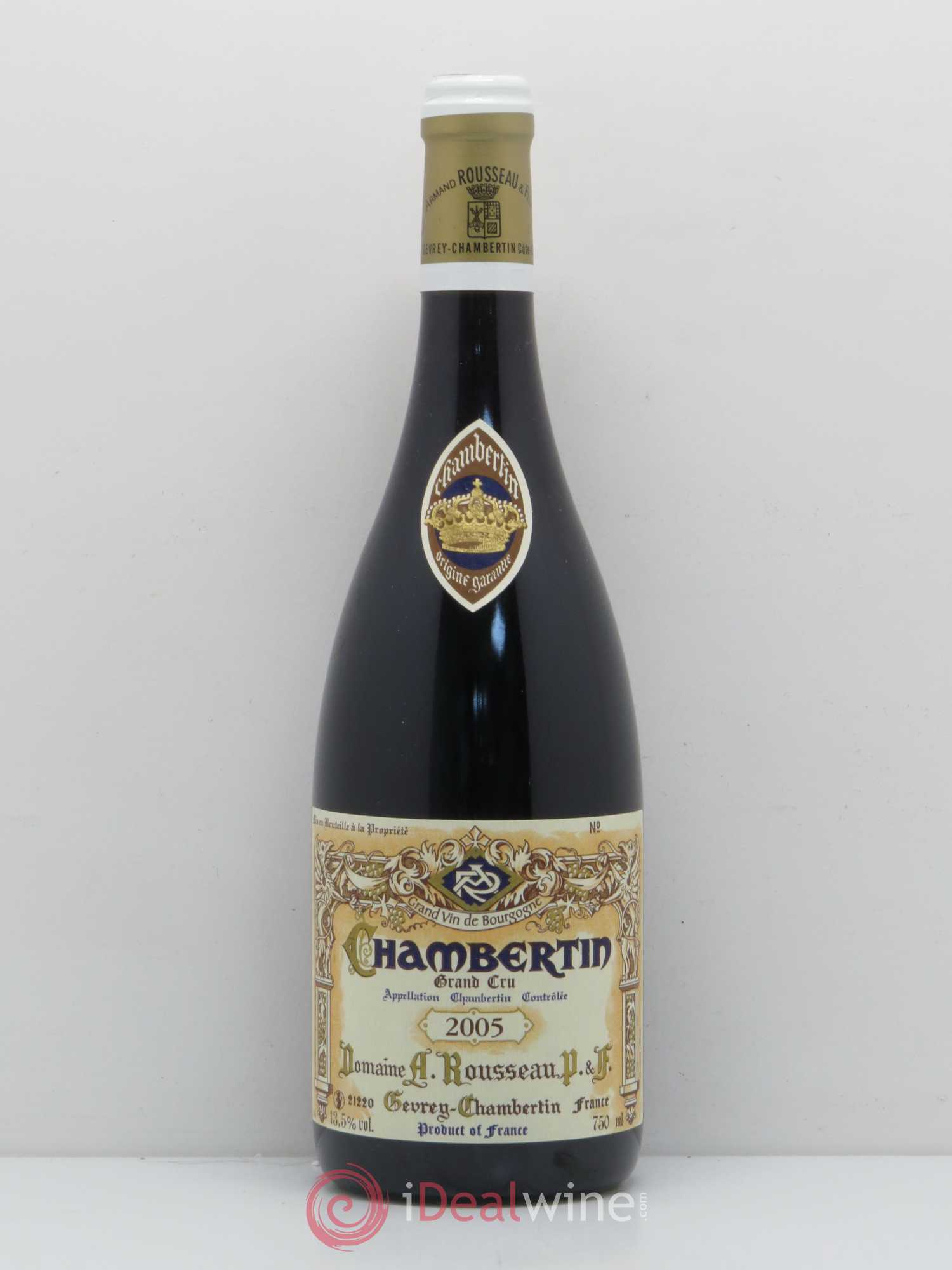 Chambertin Grand Cru Armand Rousseau (Domaine) 2005 - Lot de 1 bouteille - 0