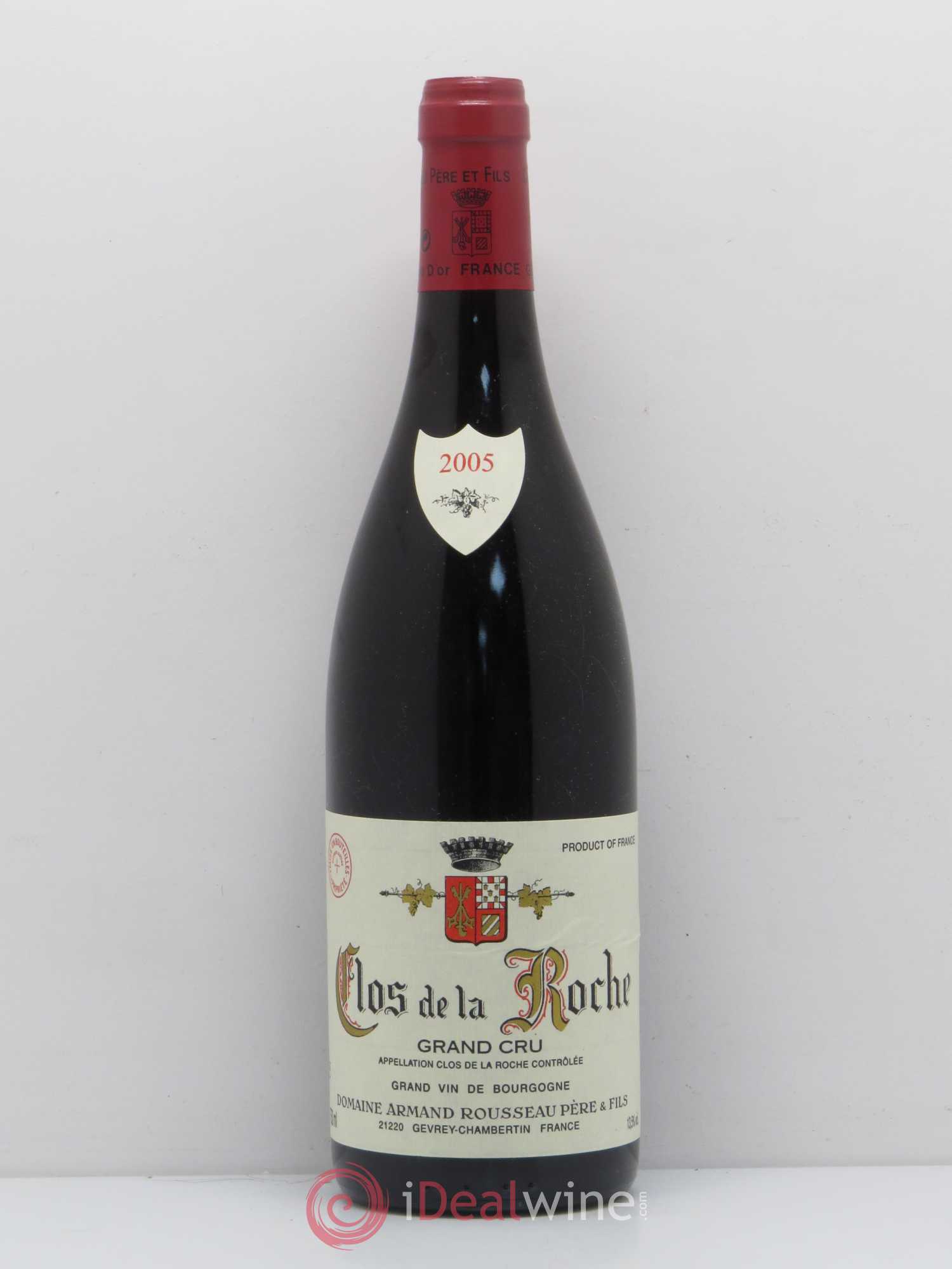 Clos de la Roche Grand Cru Armand Rousseau (Domaine) 2005 - Posten von 1 Flasche - 0