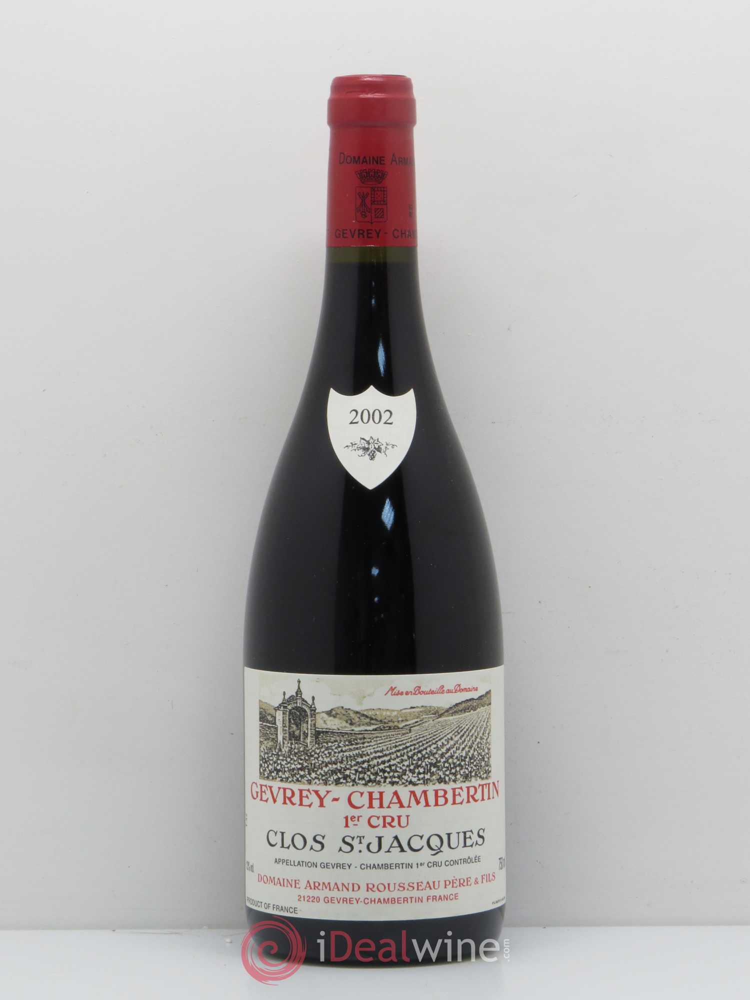 Gevrey-Chambertin 1er Cru Clos Saint-Jacques Armand Rousseau (Domaine) 2002 - Lot de 1 bouteille - 0