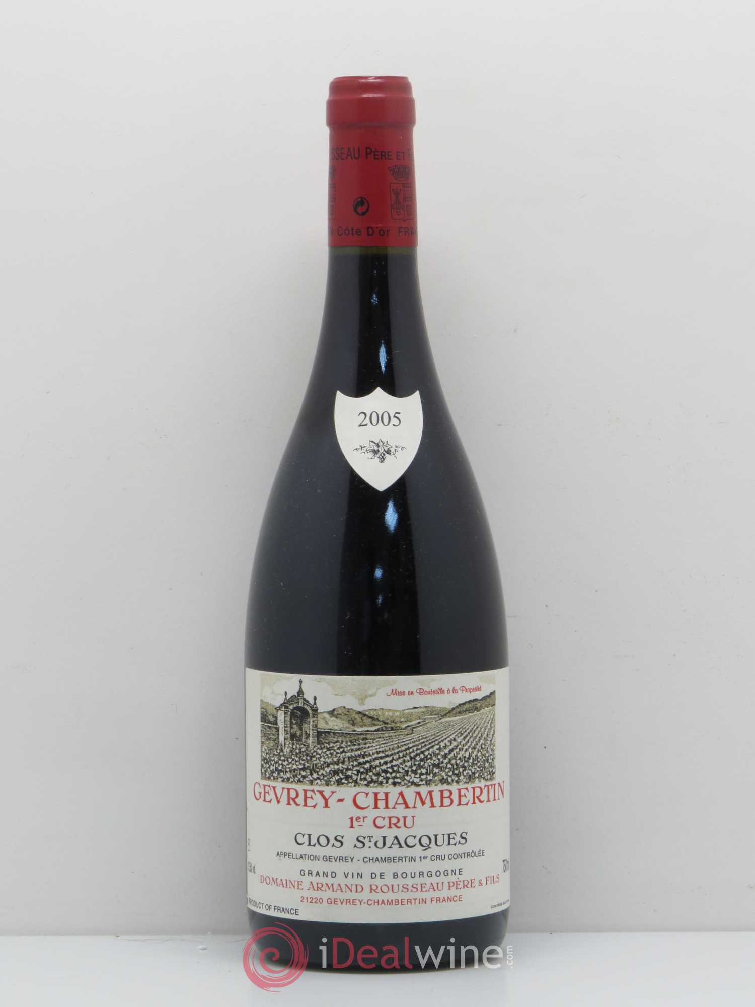 Gevrey-Chambertin 1er Cru Clos Saint-Jacques Armand Rousseau (Domaine) 2005 - Lot de 1 bouteille - 0