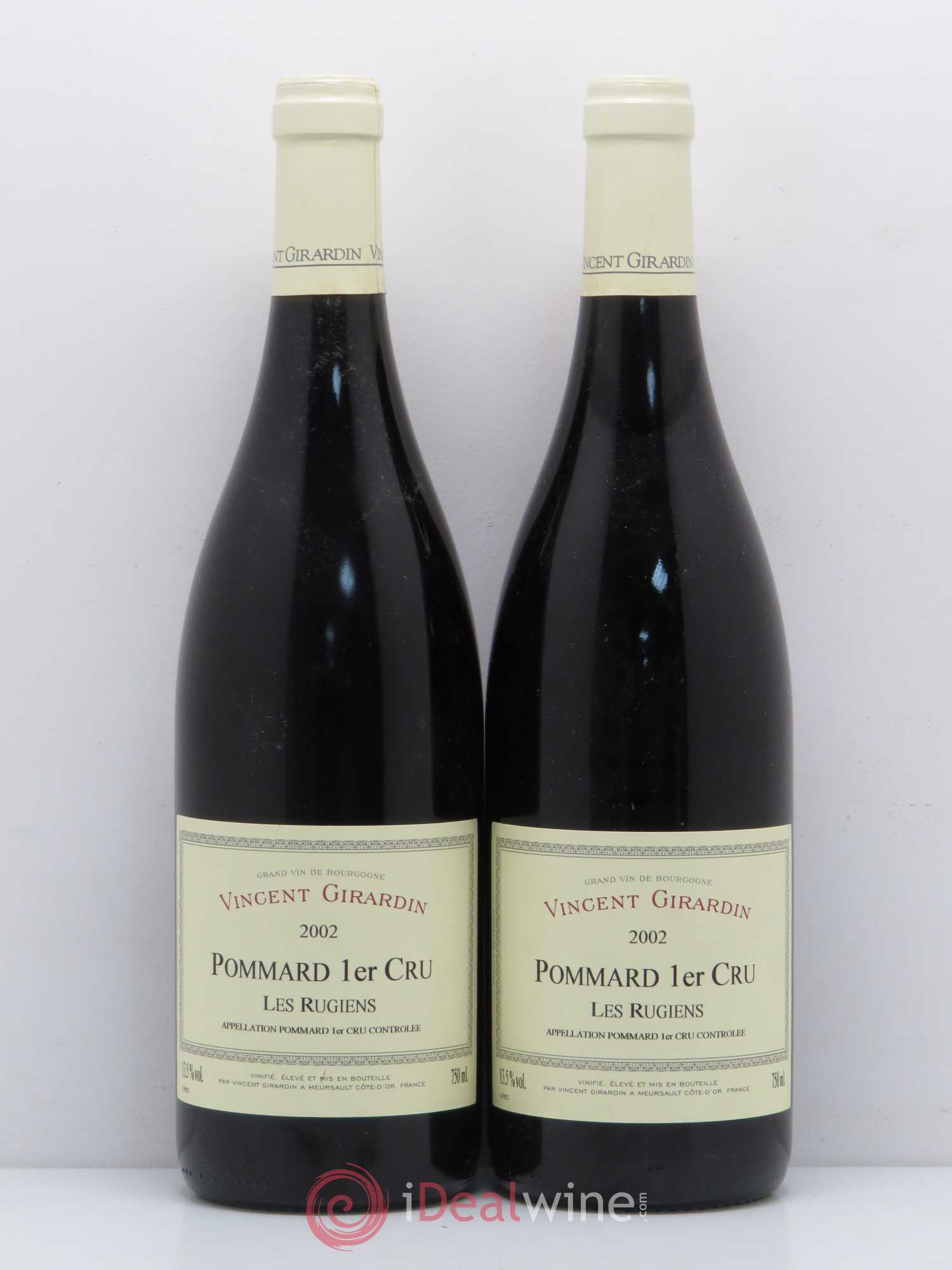 Pommard 1er Cru Les Rugiens Vincent Girardin 2002 - Lot de 2 bouteilles - 0