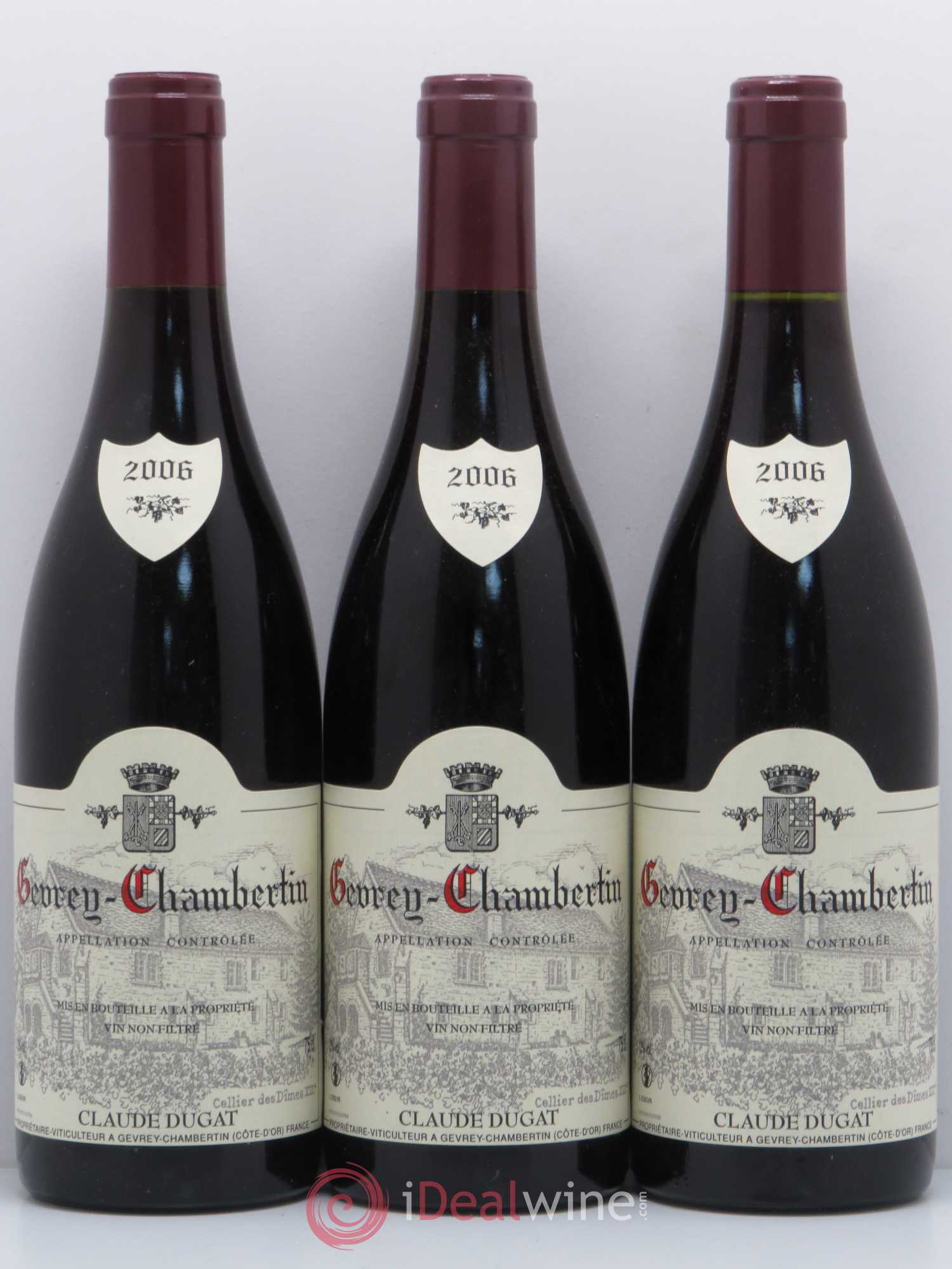 Gevrey-Chambertin Claude Dugat 2006 - Lot de 3 bouteilles - 0