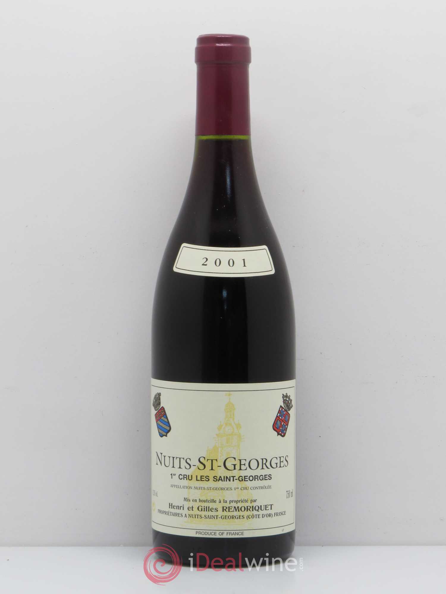 Nuits-Saint-Georges 1er Cru Les Saints Georges Gilles Remoriquet 2001 - Lot de 1 bouteille - 0