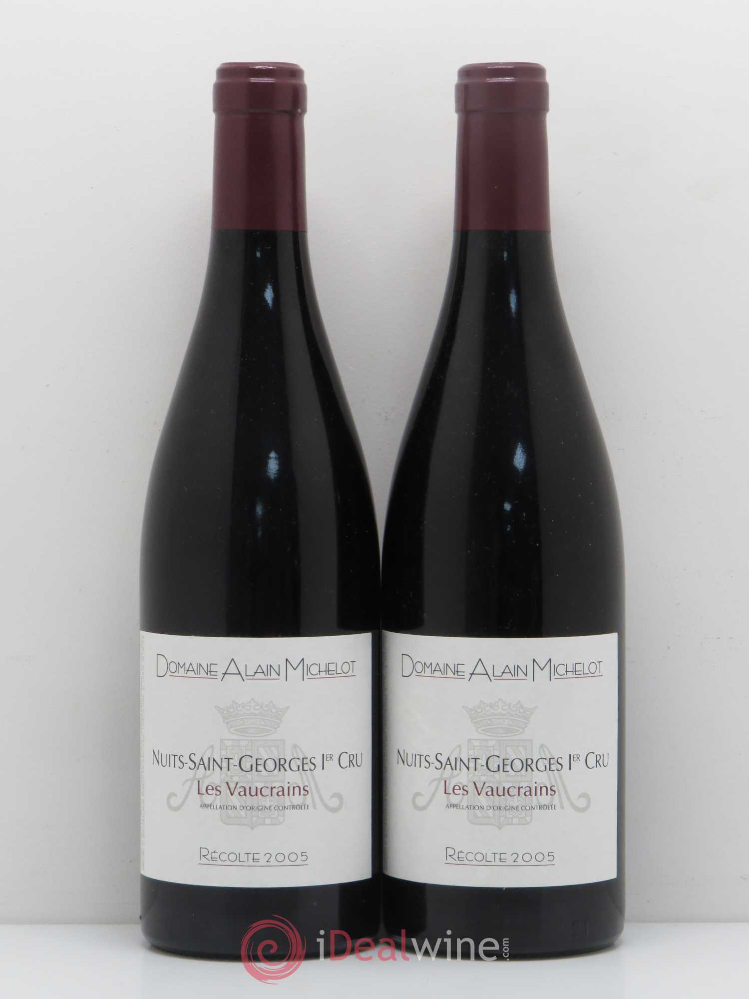 Nuits-Saint-Georges 1er Cru Les Vaucrains Alain Michelot 2005 - Lot de 2 bouteilles - 0