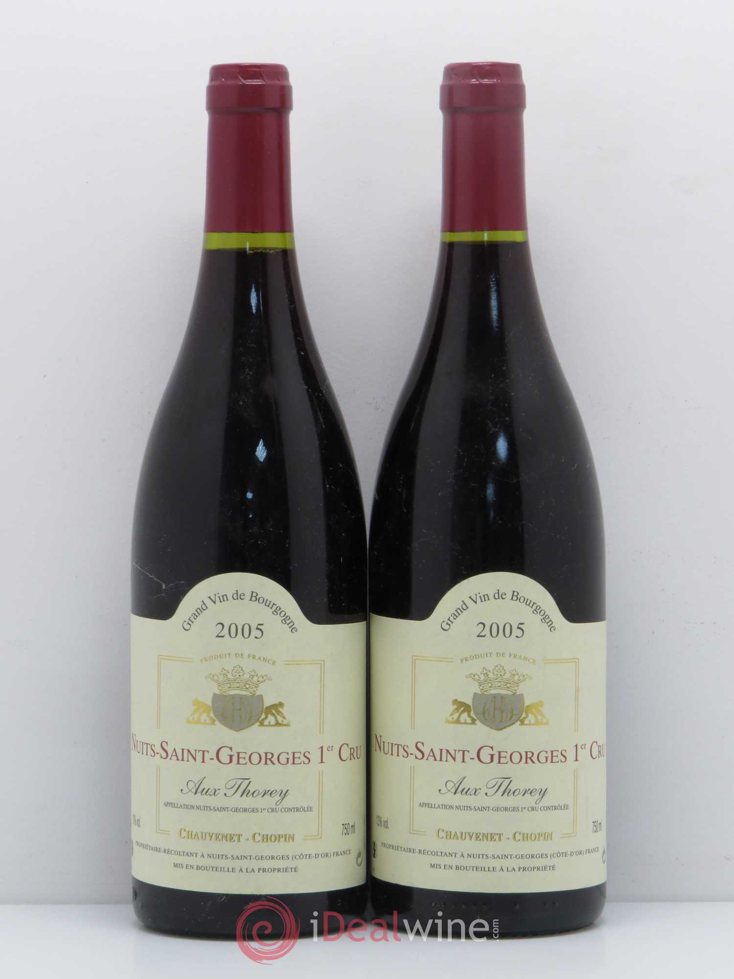 Nuits-Saint-Georges 1er Cru Aux Thorey Chauvenet Chopin 2005 - Posten von 2 Flaschen - 0