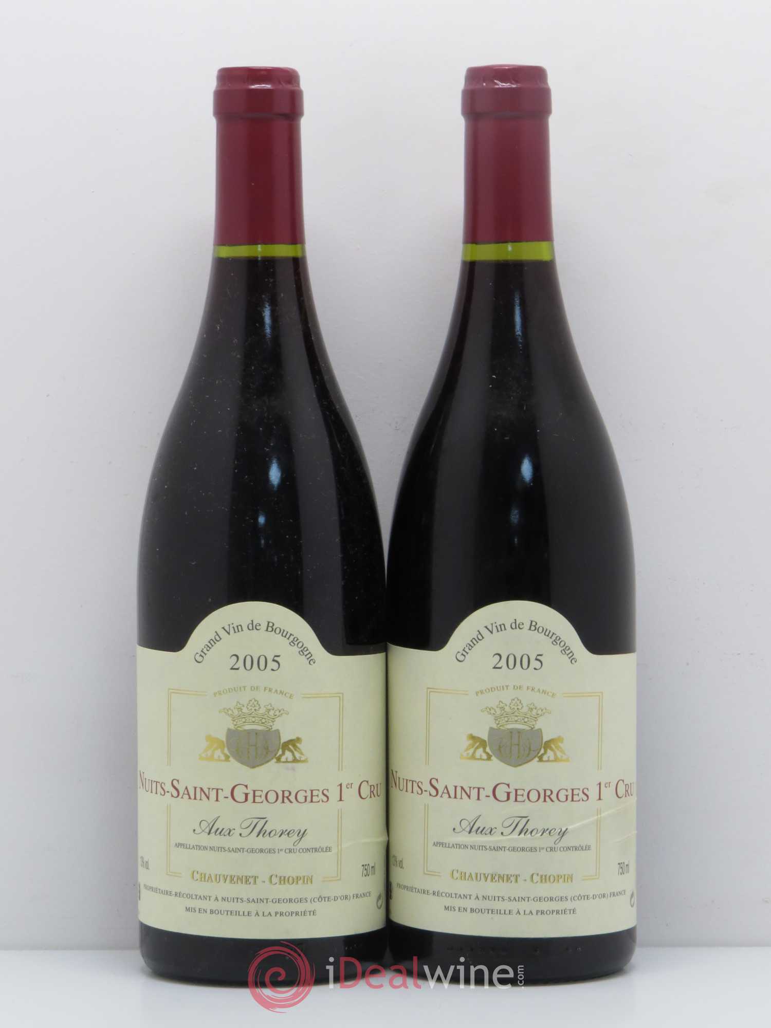 Nuits-Saint-Georges 1er Cru Aux Thorey Chauvenet Chopin 2005 - Posten von 2 Flaschen - 0