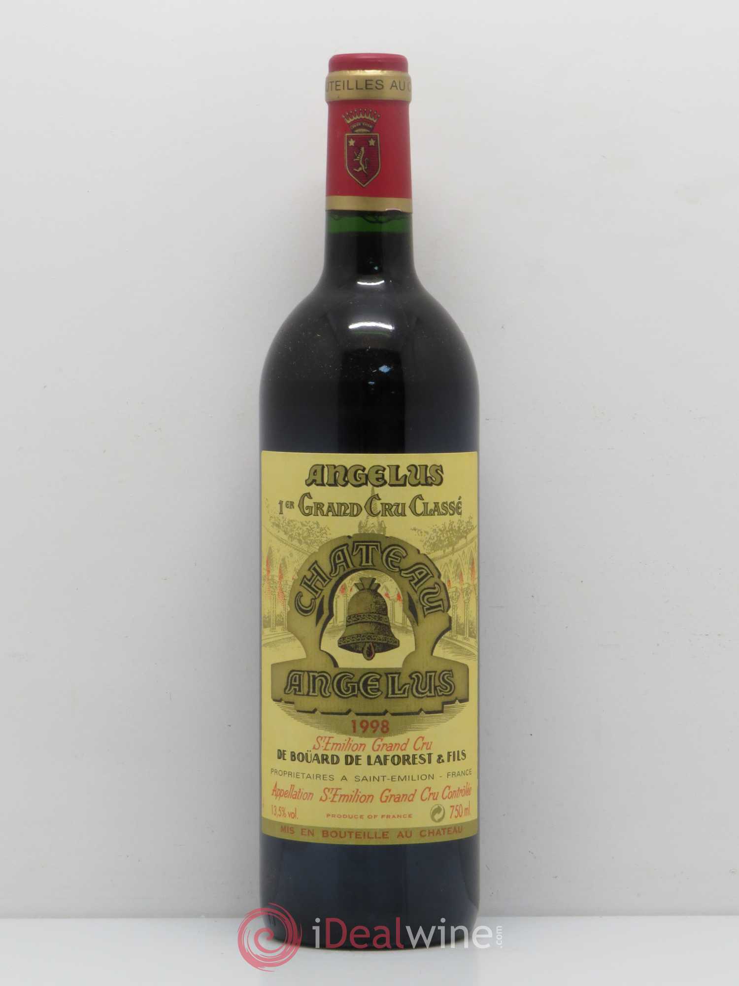 Château Angélus 1er Grand Cru Classé A 1998 - Lot de 1 bouteille - 0