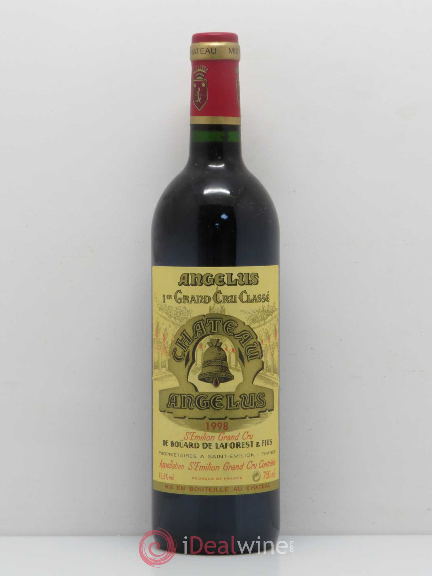 Château Angélus 1er Grand Cru Classé A 1998 - Lot de 1 bouteille - 0