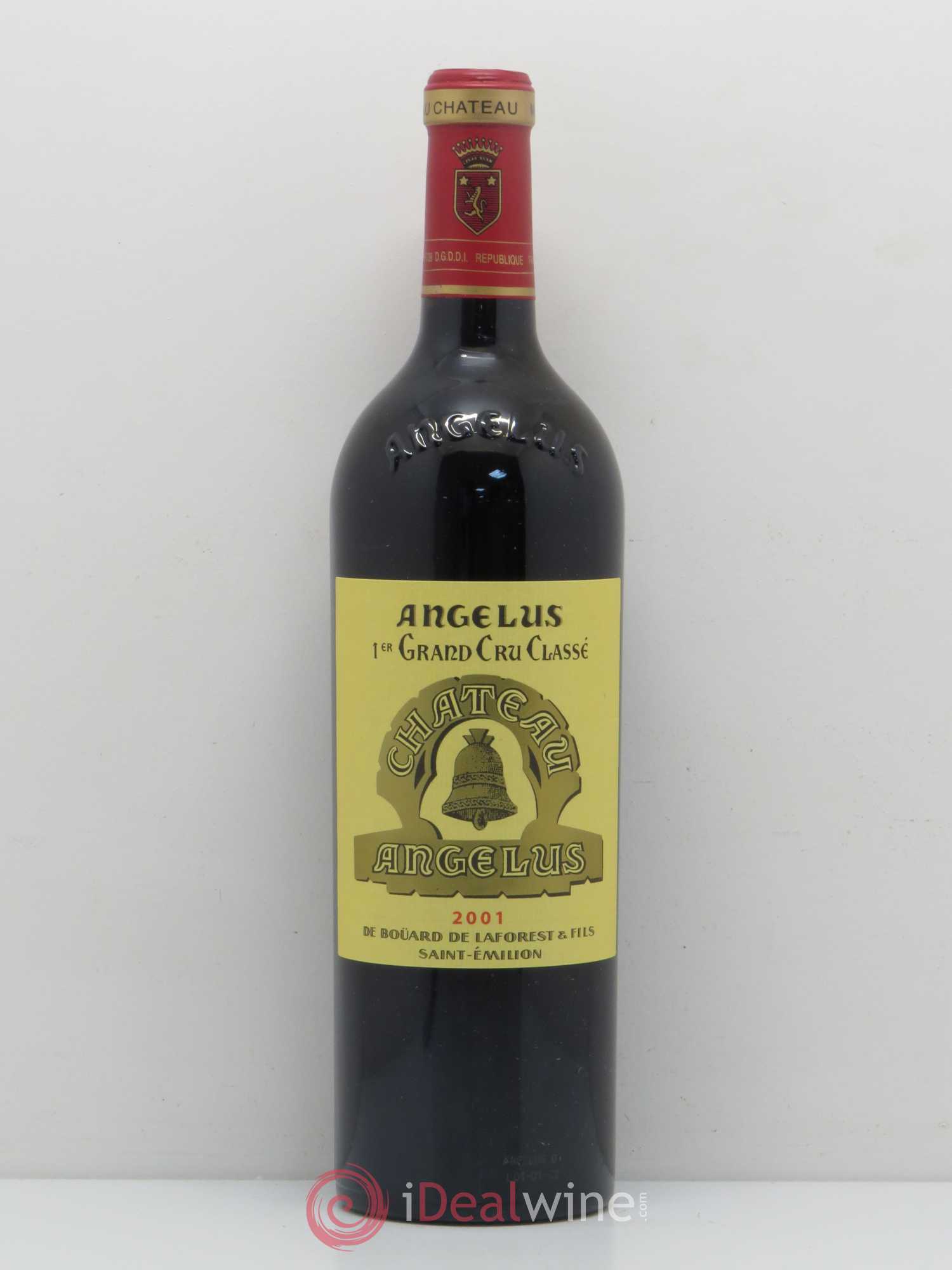Château Angélus 1er Grand Cru Classé A 2001 - Lot de 1 bouteille - 0