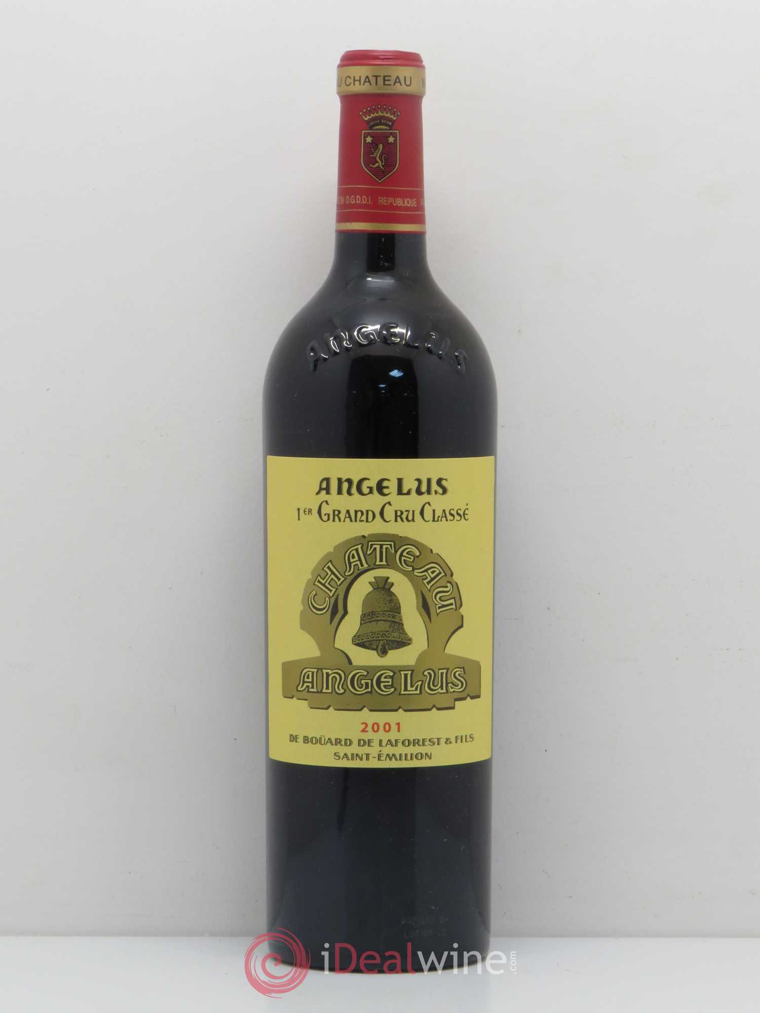 Château Angélus 1er Grand Cru Classé A 2001 - Lot de 1 bouteille - 0