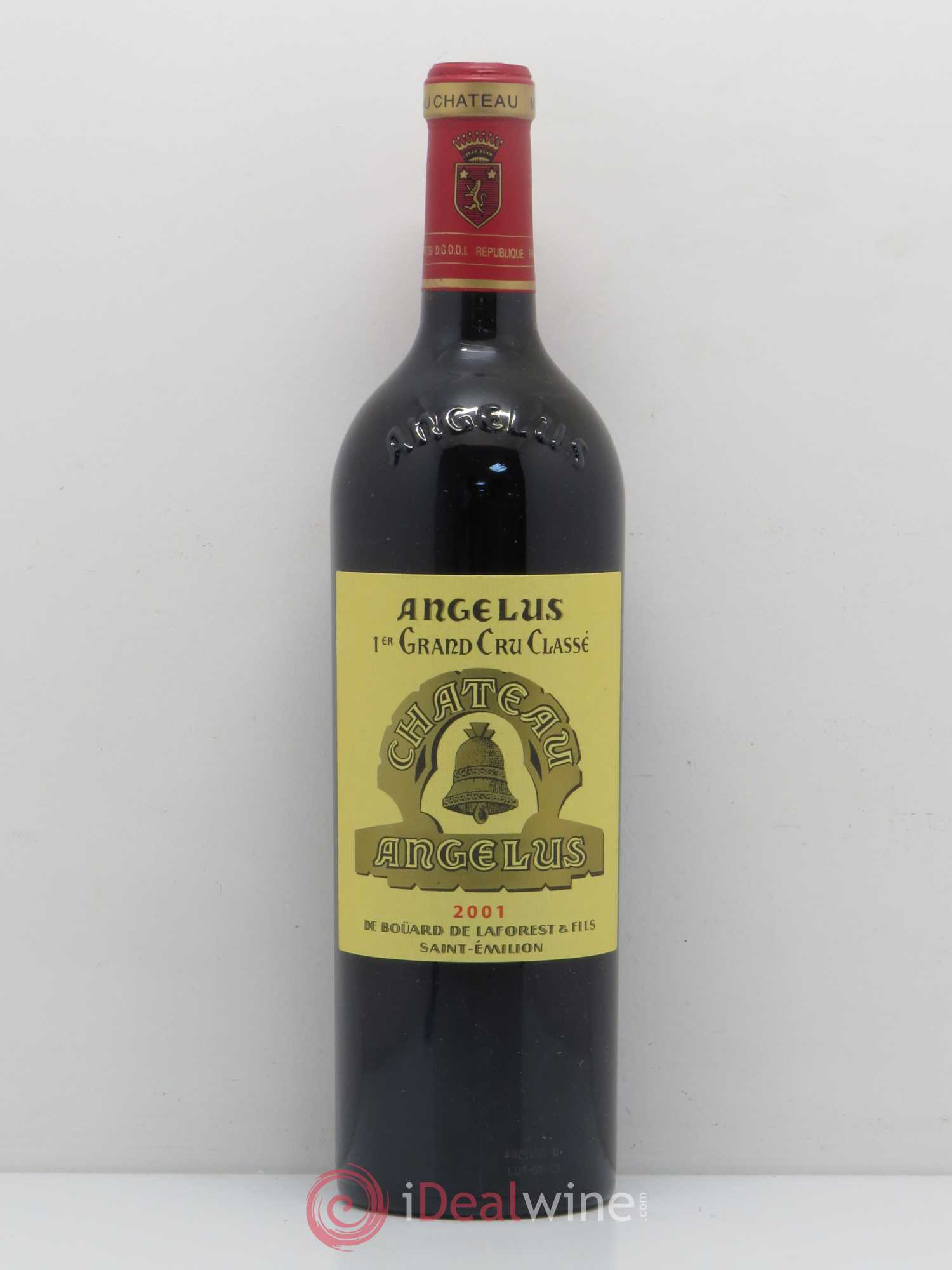 Château Angélus 1er Grand Cru Classé A 2001 - Lot de 1 bouteille - 0