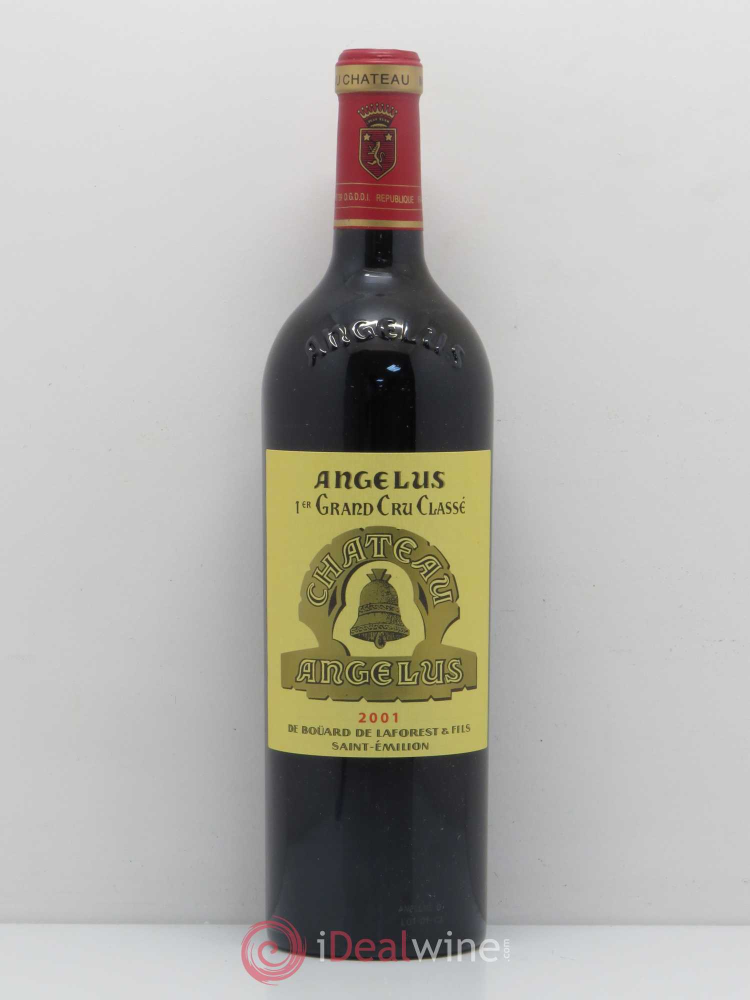 Château Angélus 1er Grand Cru Classé A 2001 - Lot de 1 bouteille - 0