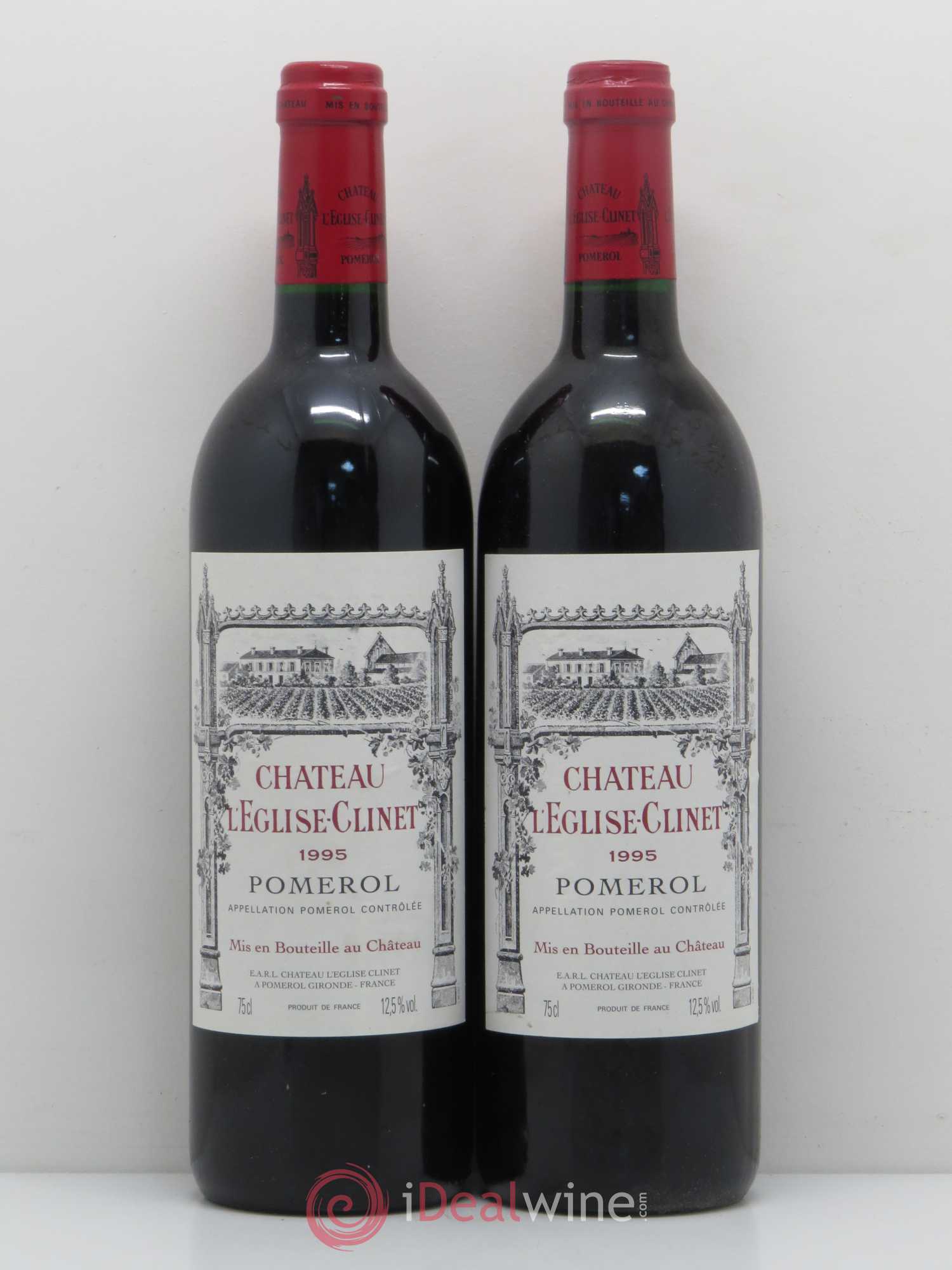 Château l' Église Clinet 1995 - Lot de 2 bouteilles - 0