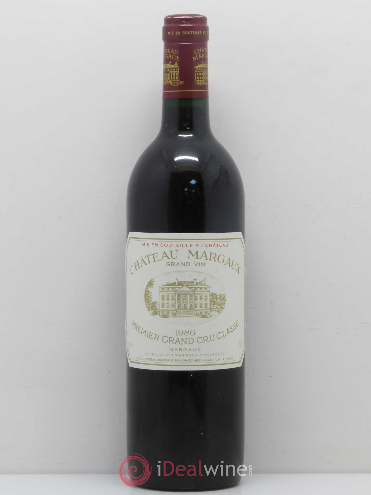 Château Margaux 1er Grand Cru Classé 1986 - Lot de 1 bouteille - 0