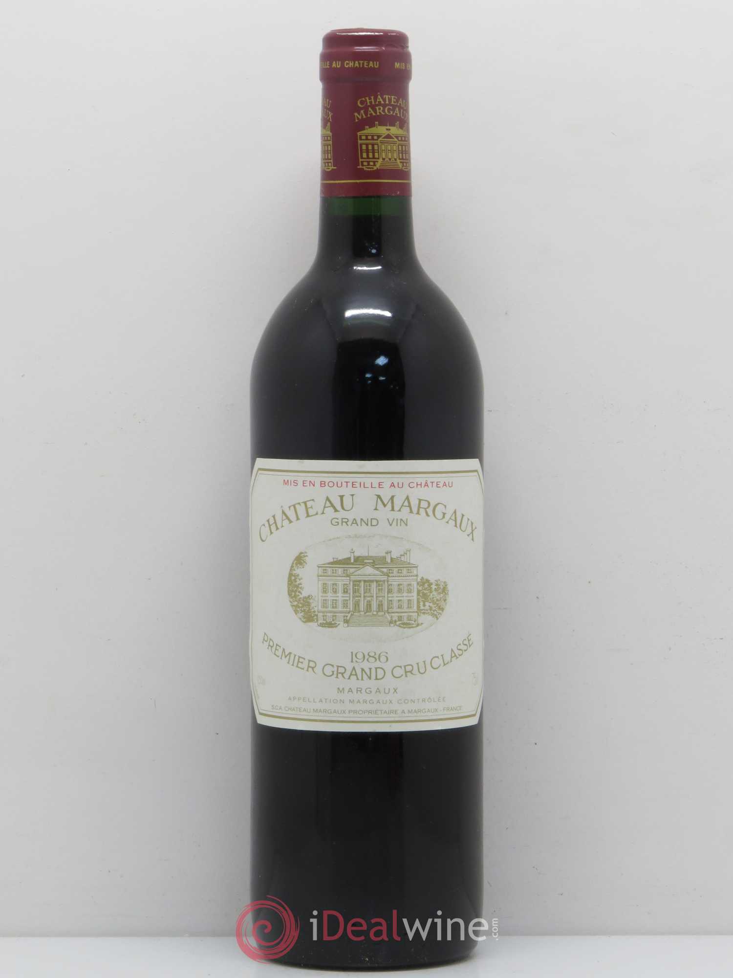 Château Margaux 1er Grand Cru Classé 1986 - Lot de 1 bouteille - 0
