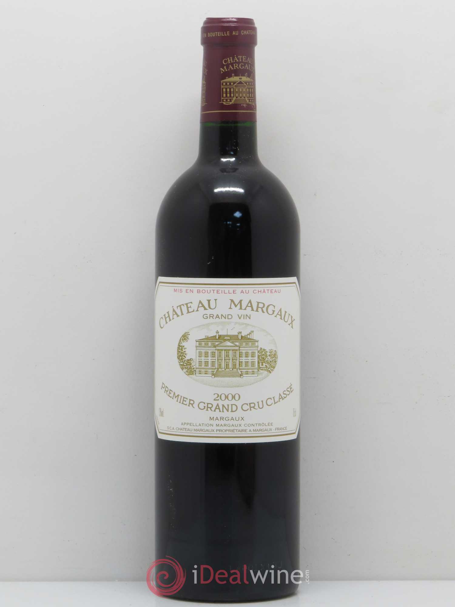 Château Margaux 1er Grand Cru Classé 2000 - Lot de 1 bouteille - 0