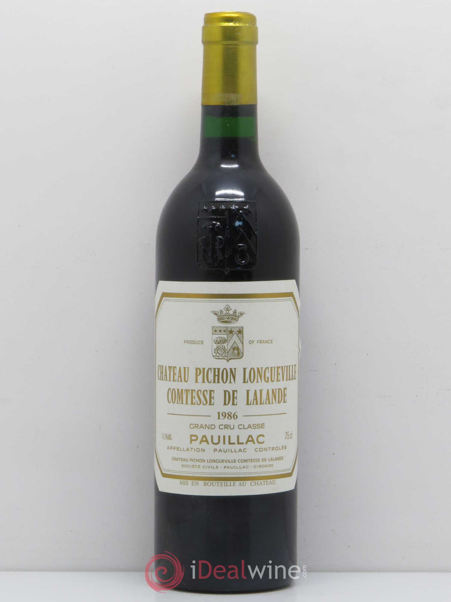 Château Pichon Longueville Comtesse de Lalande 2ème Grand Cru Classé 1986 - Posten von 1 Flasche - 0