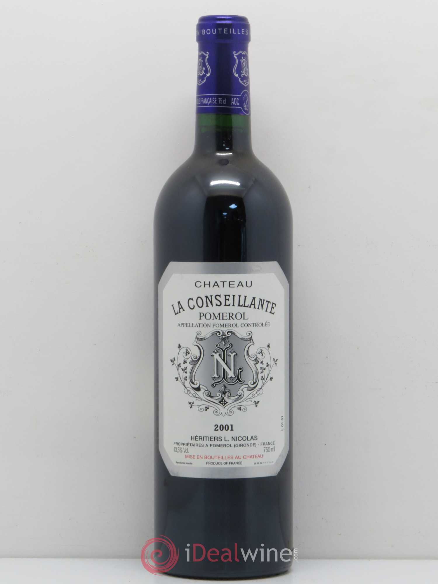 Château la Conseillante 2001 - Lot de 1 bouteille - 0