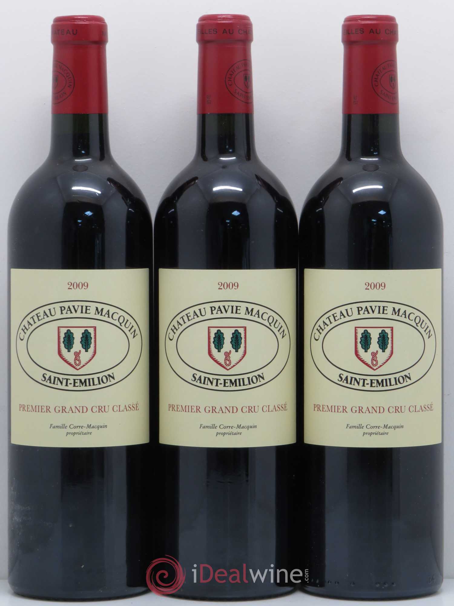 Château Pavie Macquin 1er Grand Cru Classé B 2009 - Lot de 3 bouteilles - 0